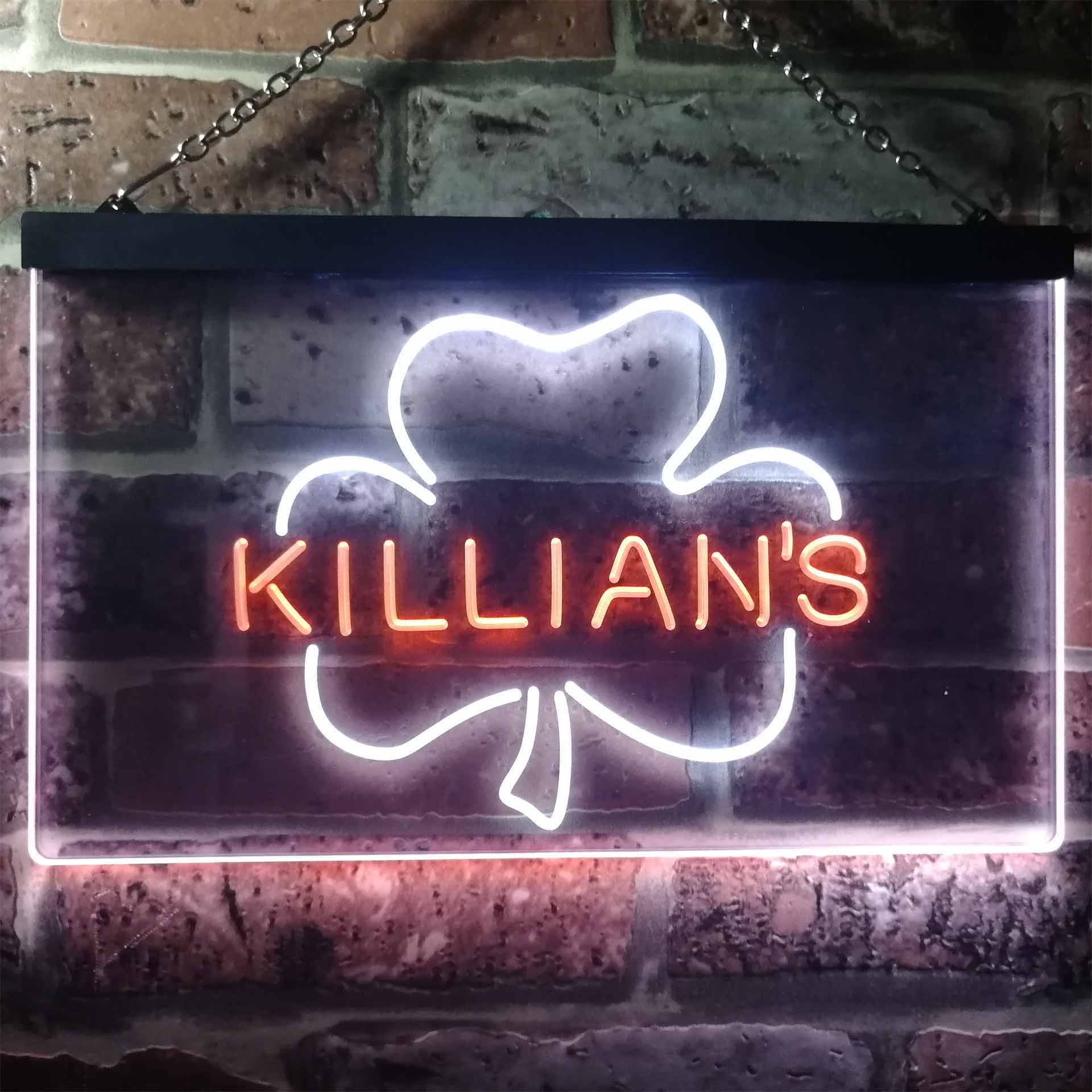 George Killian's Irish Red Shamrock Neon-Like LED Sign - Image 2