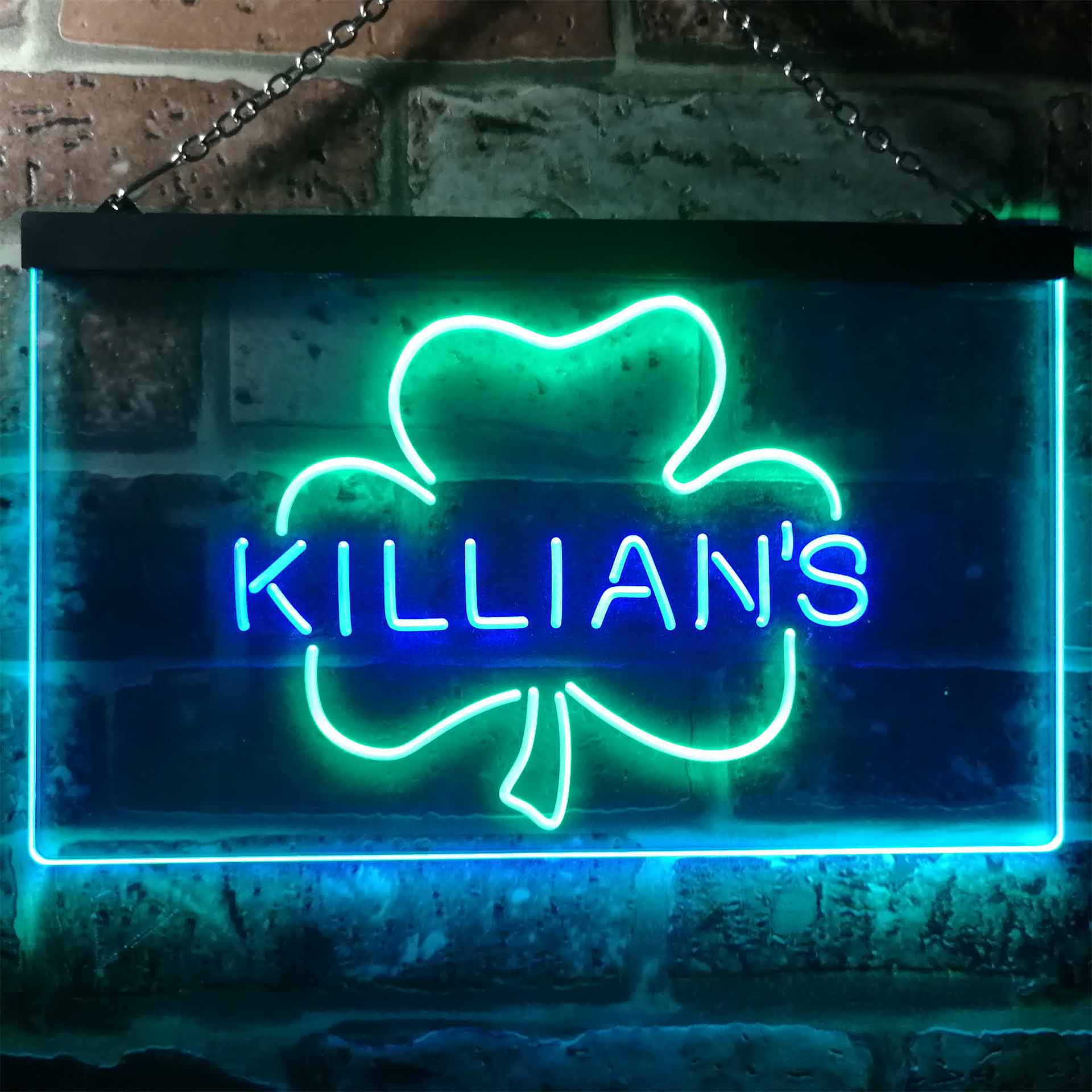 George Killian's Irish Red Shamrock Neon-Like LED Sign - Image 3