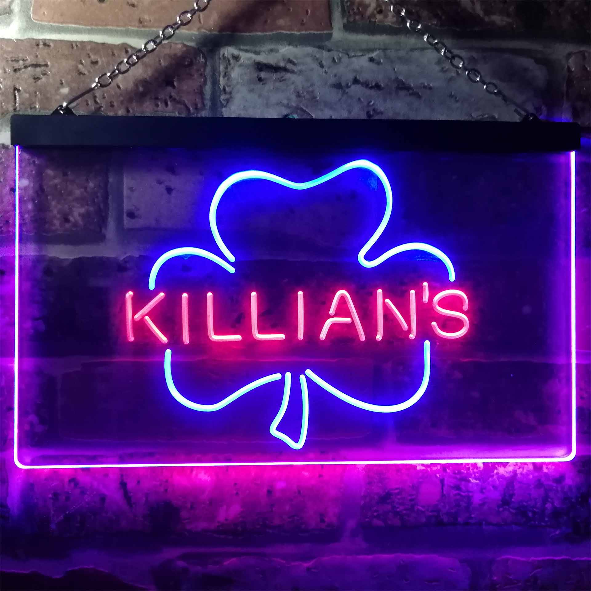 George Killian's Irish Red Shamrock Neon-Like LED Sign - Image 7
