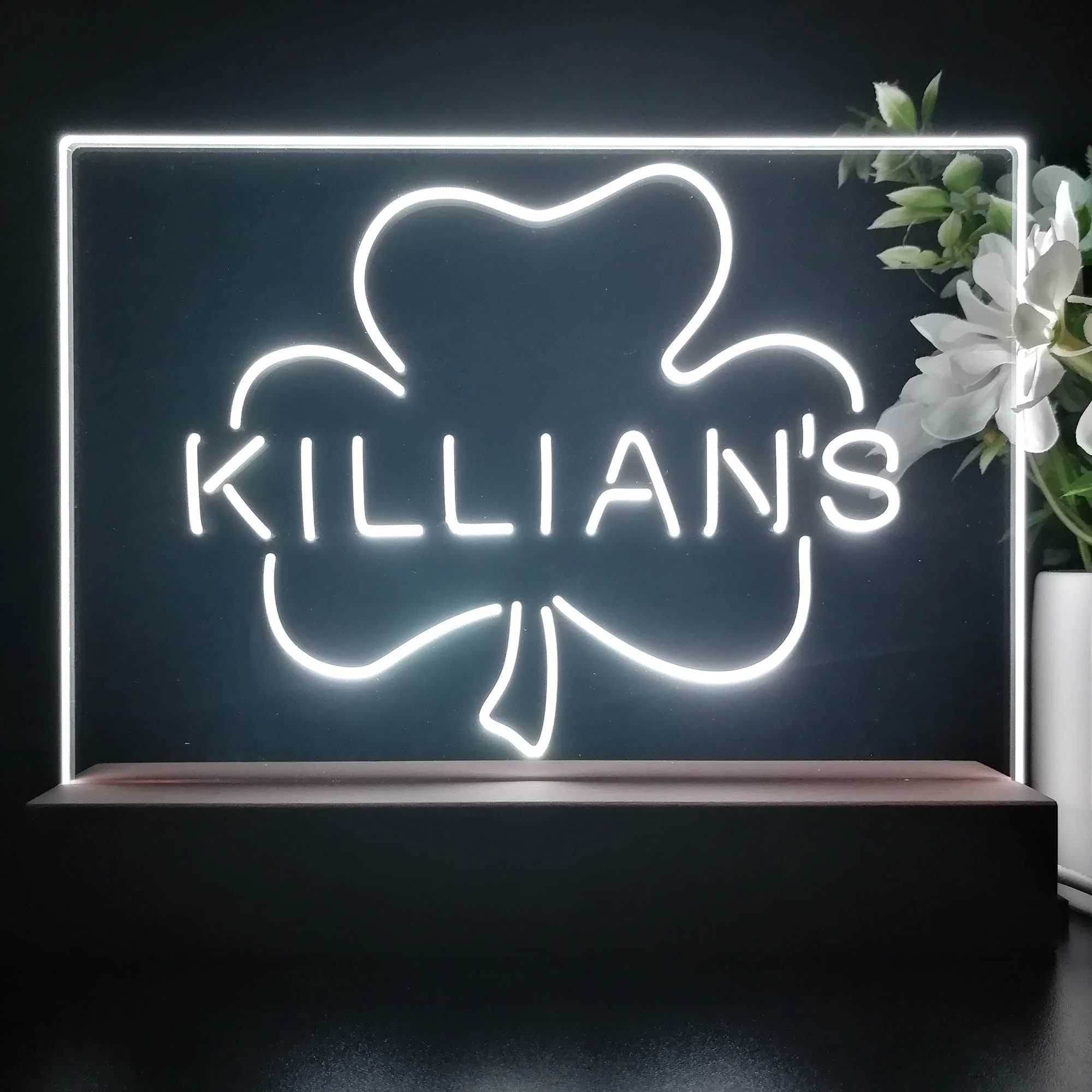 George Killian's Irish Red Shamrock Neon Sign Pub Bar Lamp - Image 2