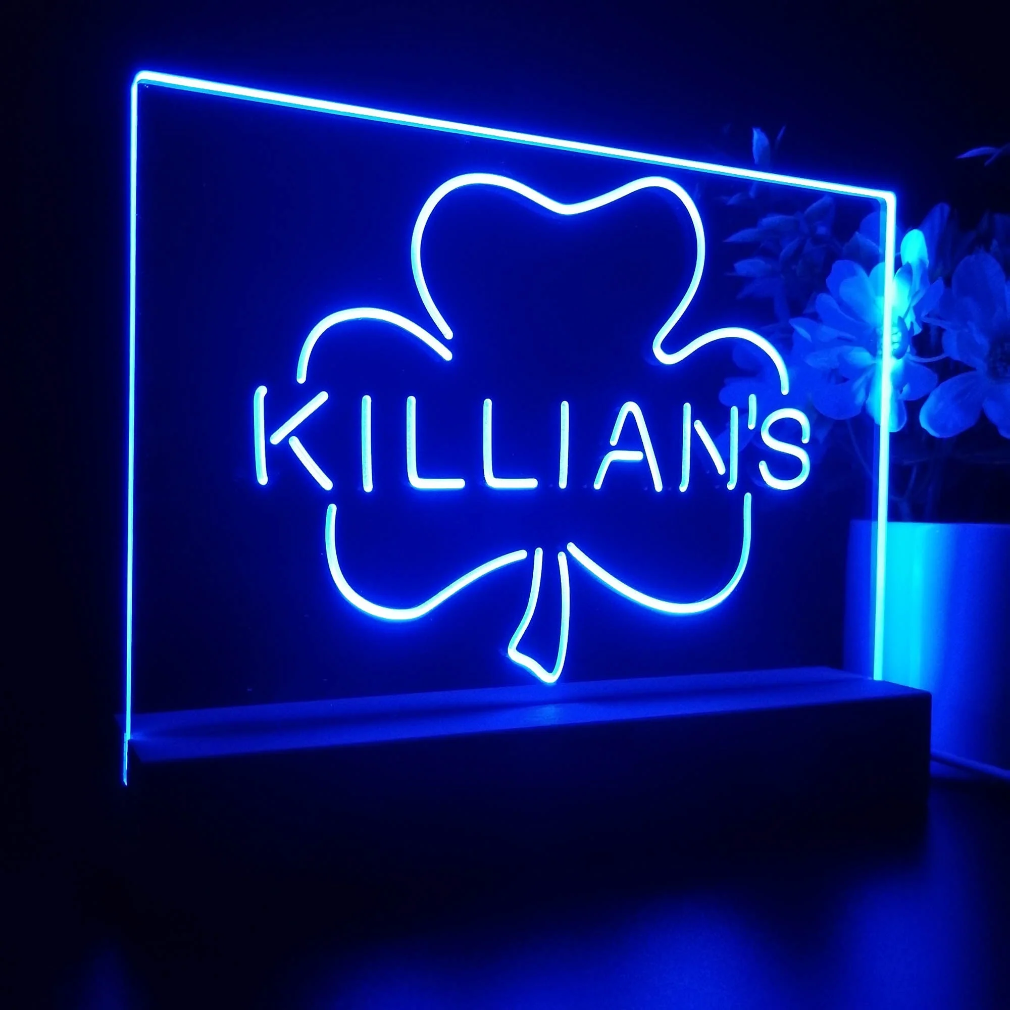 George Killian's Irish Red Shamrock Neon Sign Pub Bar Lamp - Image 6