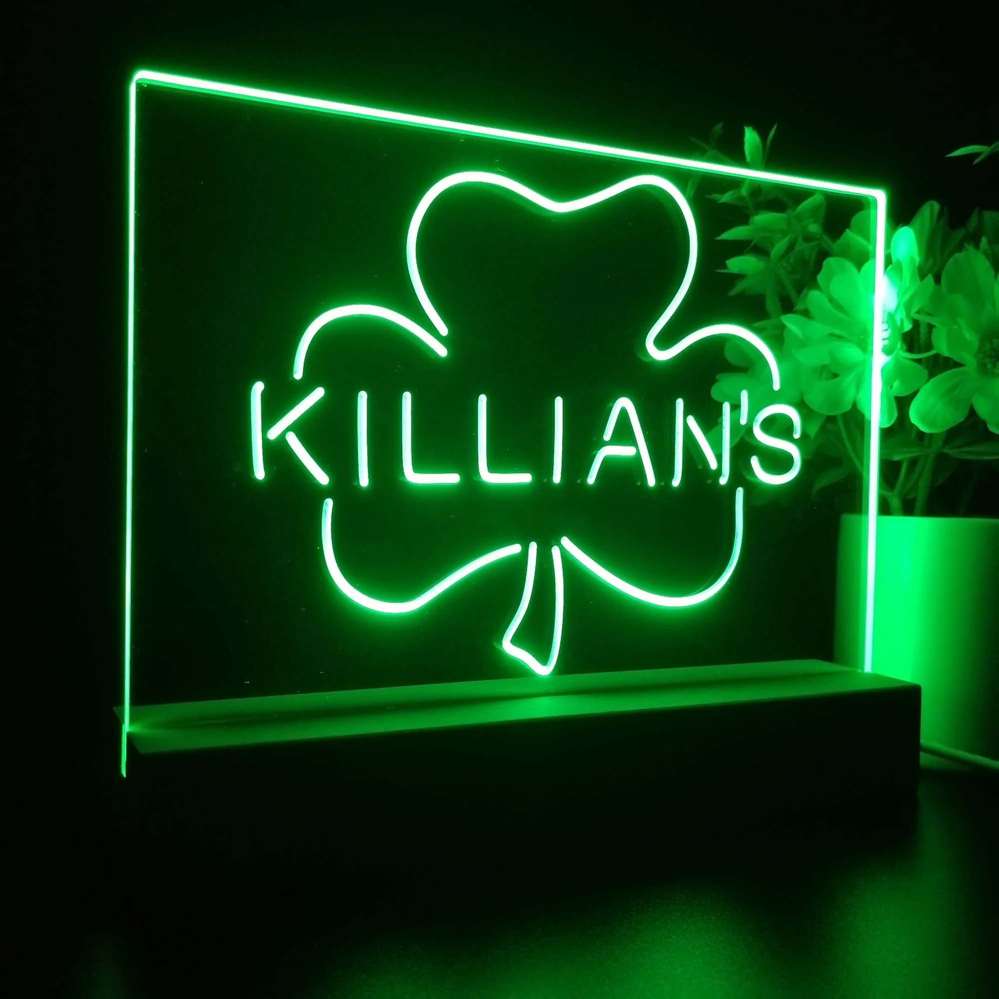 George Killian's Irish Red Shamrock Neon Sign Pub Bar Lamp - Image 7