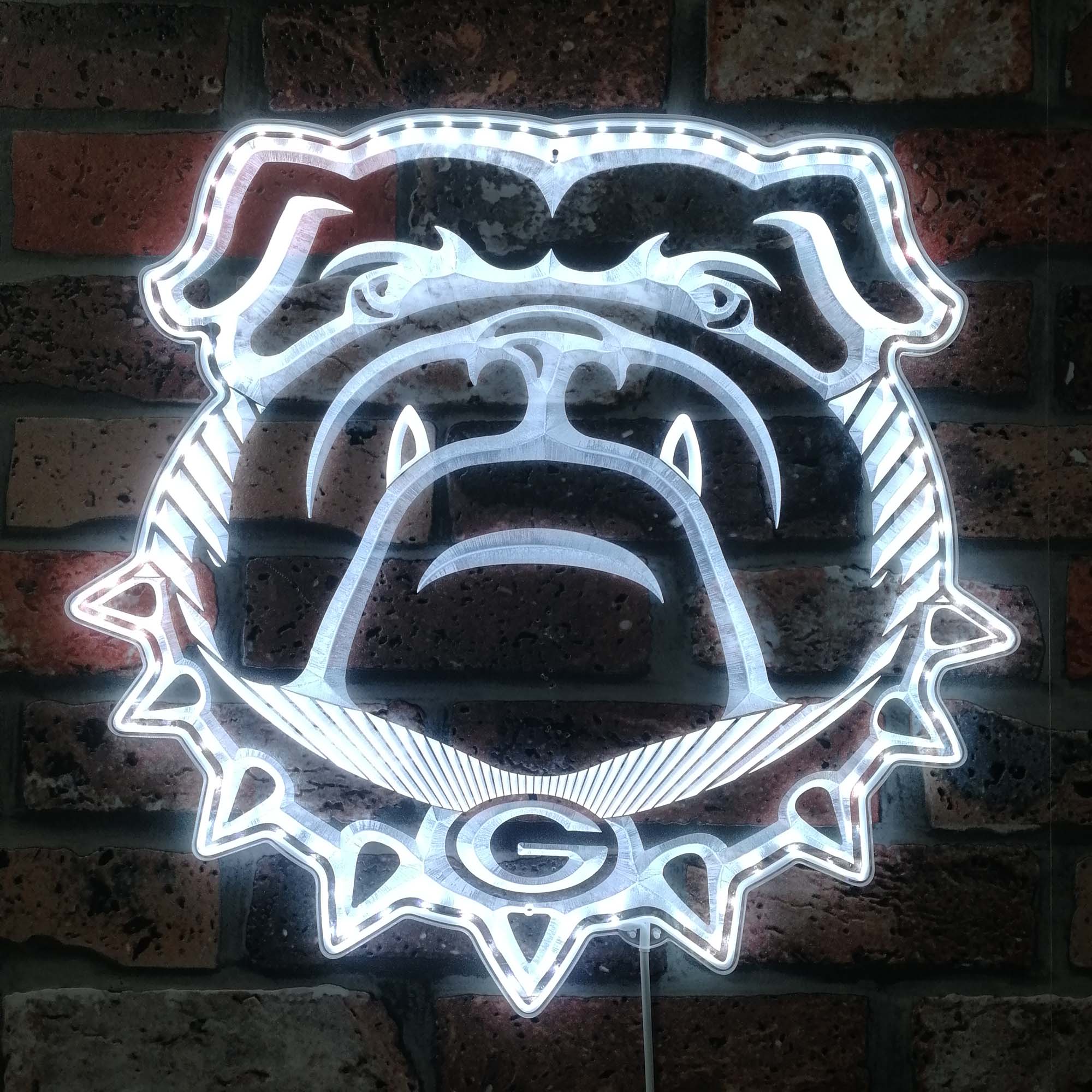 Georgia Bulldogs Neon LED Sign with Dynamic RGB Colors - Image 5