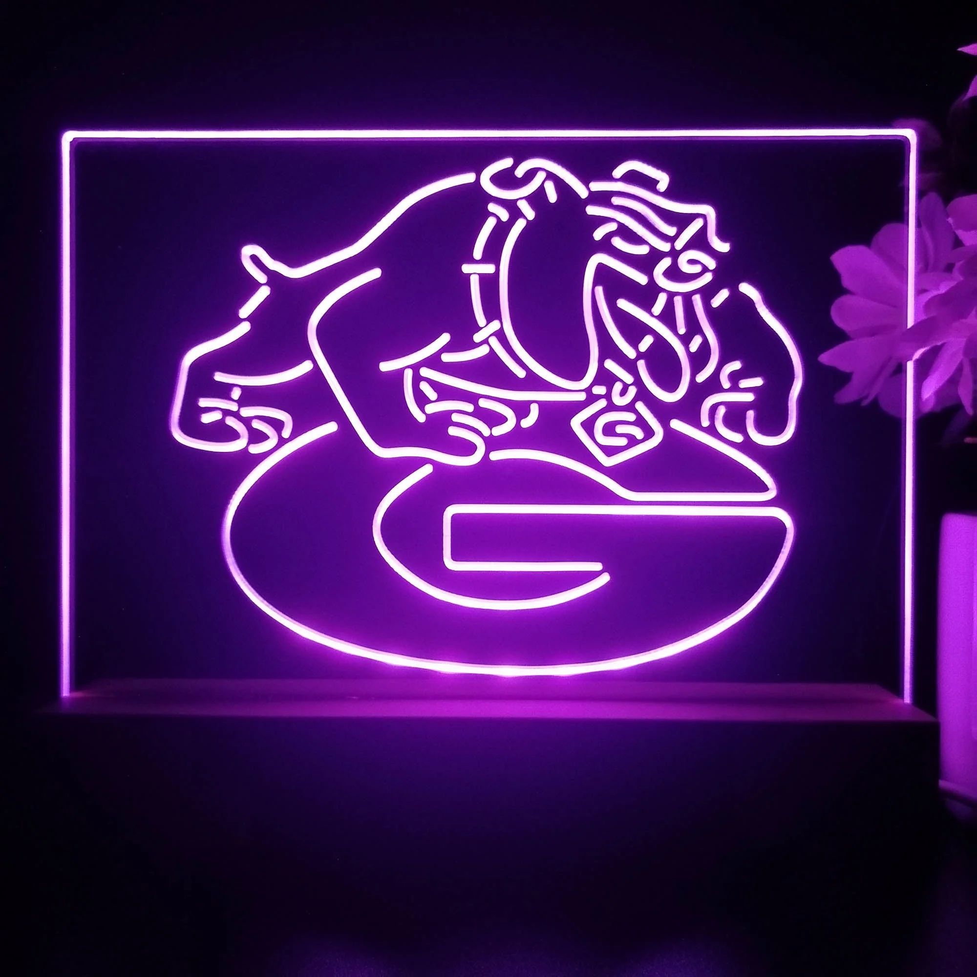 Georgia Bulldogs Night Light Pub Bar Lamp - Image 3