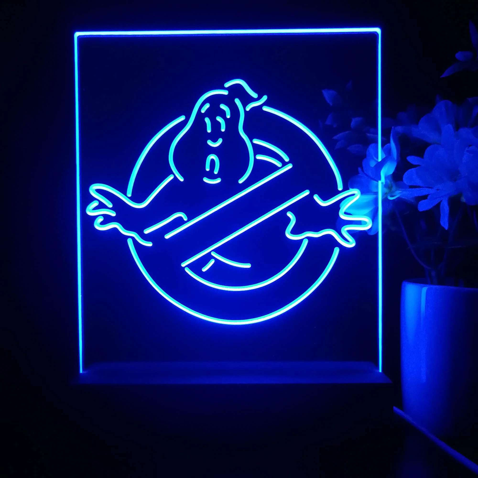 Ghostbusters No Ghosts 3D Illusion Night Light Desk Lamp - Image 3