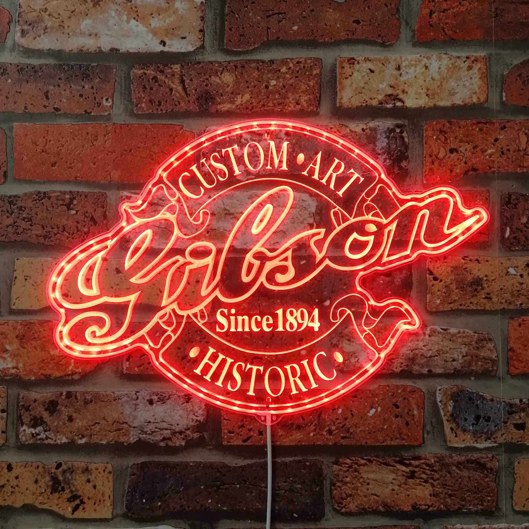 Gibson Neon LED Sign with Dynamic RGB Colors - Image 3