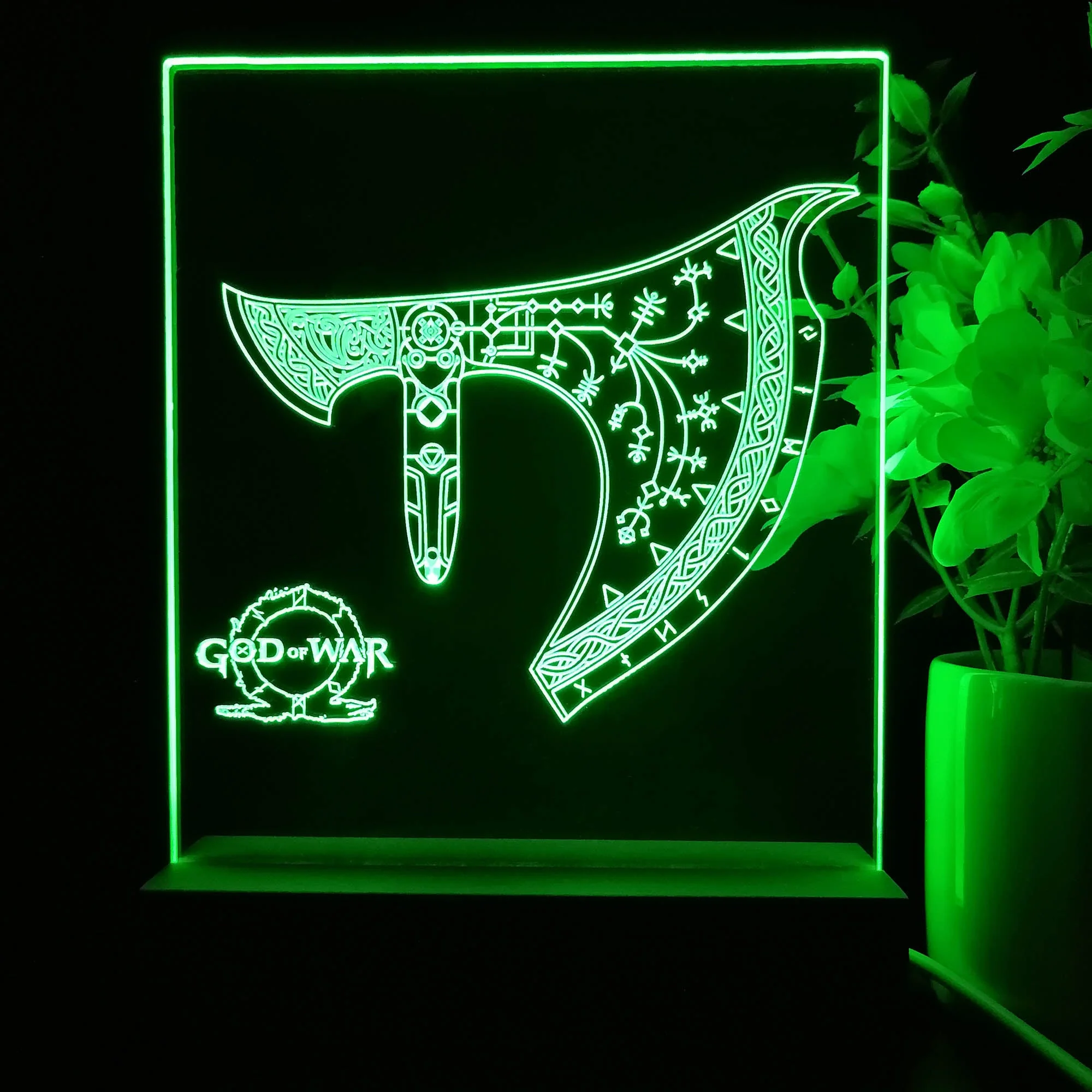 God of War Game Room LED Sign Lamp Display - Image 3