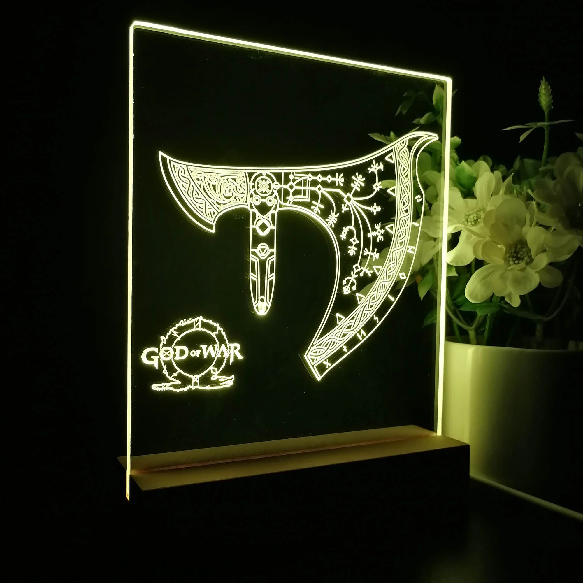 God of War Game Room LED Sign Lamp Display - Image 7