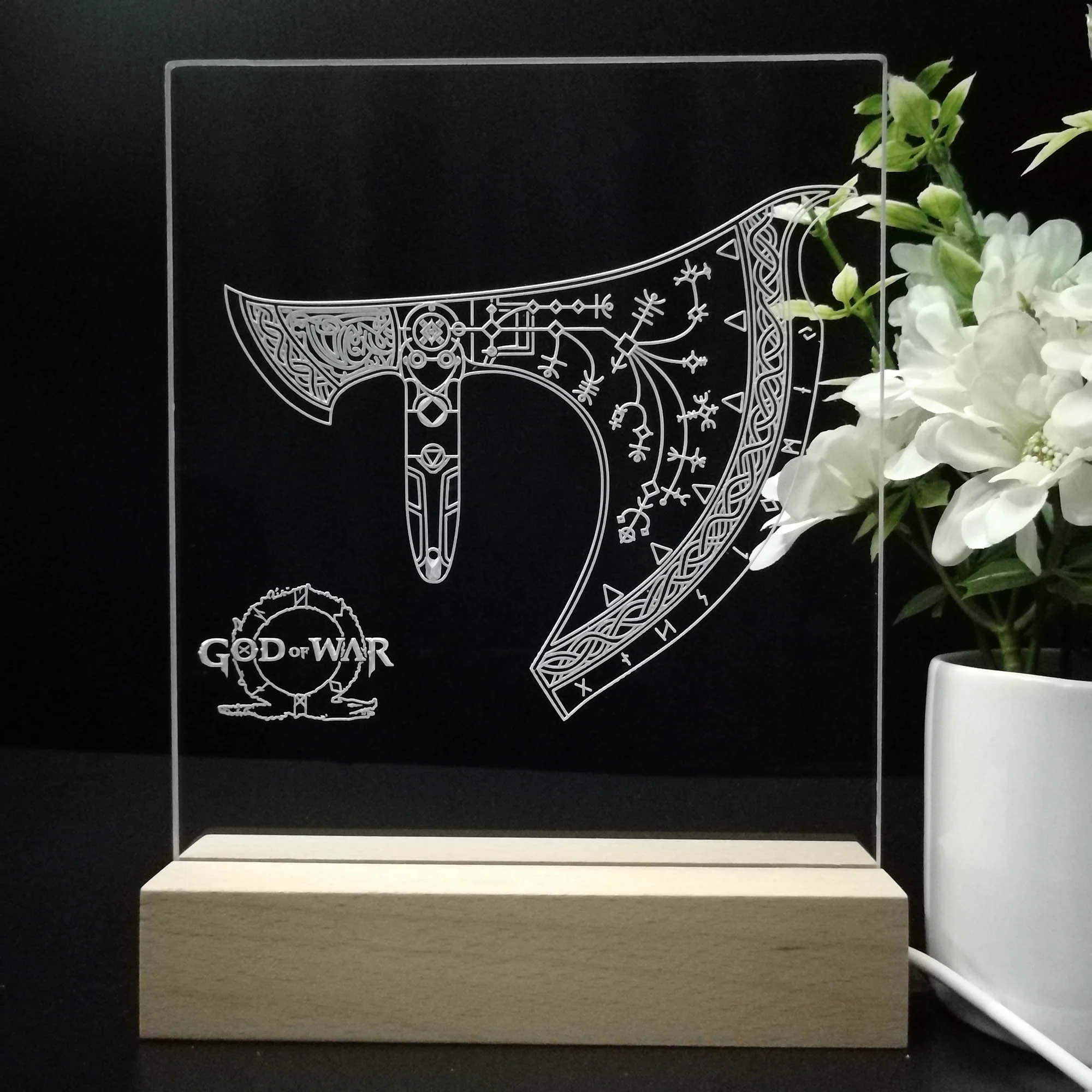 God of War Game Room LED Sign Lamp Display - Image 8