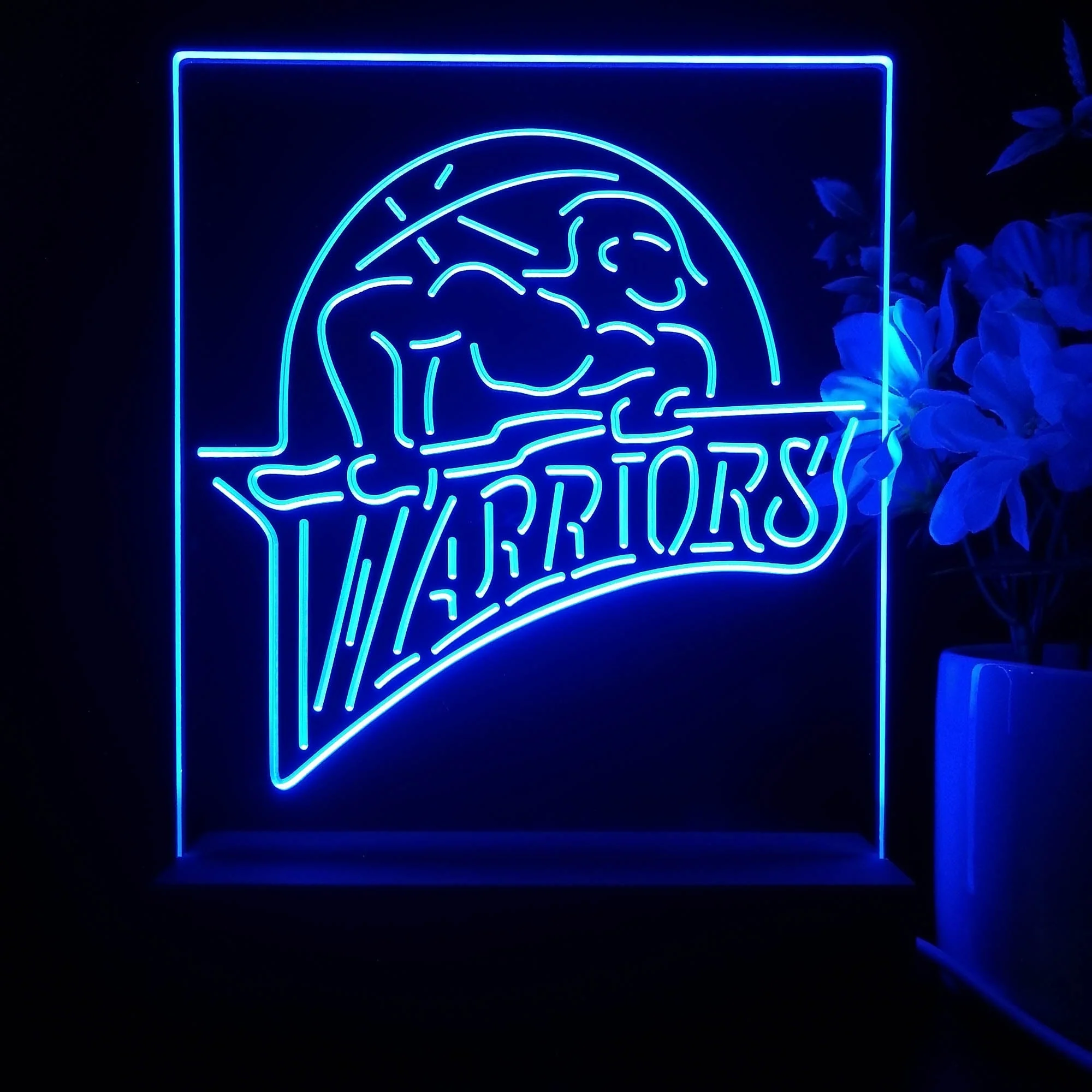 Golden State Warriors 2022 Neon Sign Table Top Lamp - Image 3