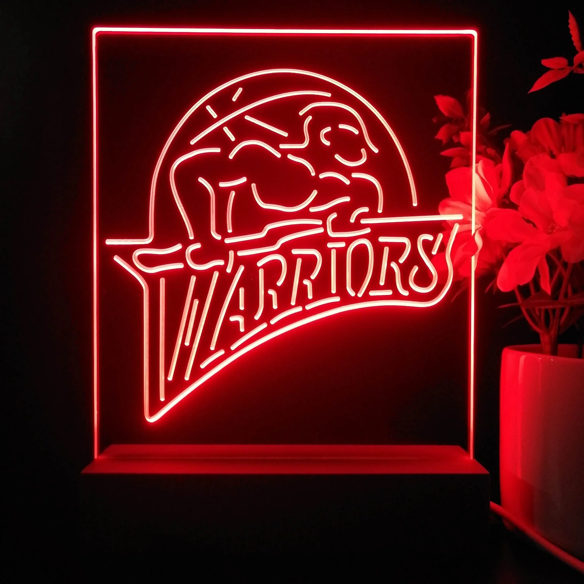 Golden State Warriors 2022 Neon Sign Table Top Lamp - Image 4
