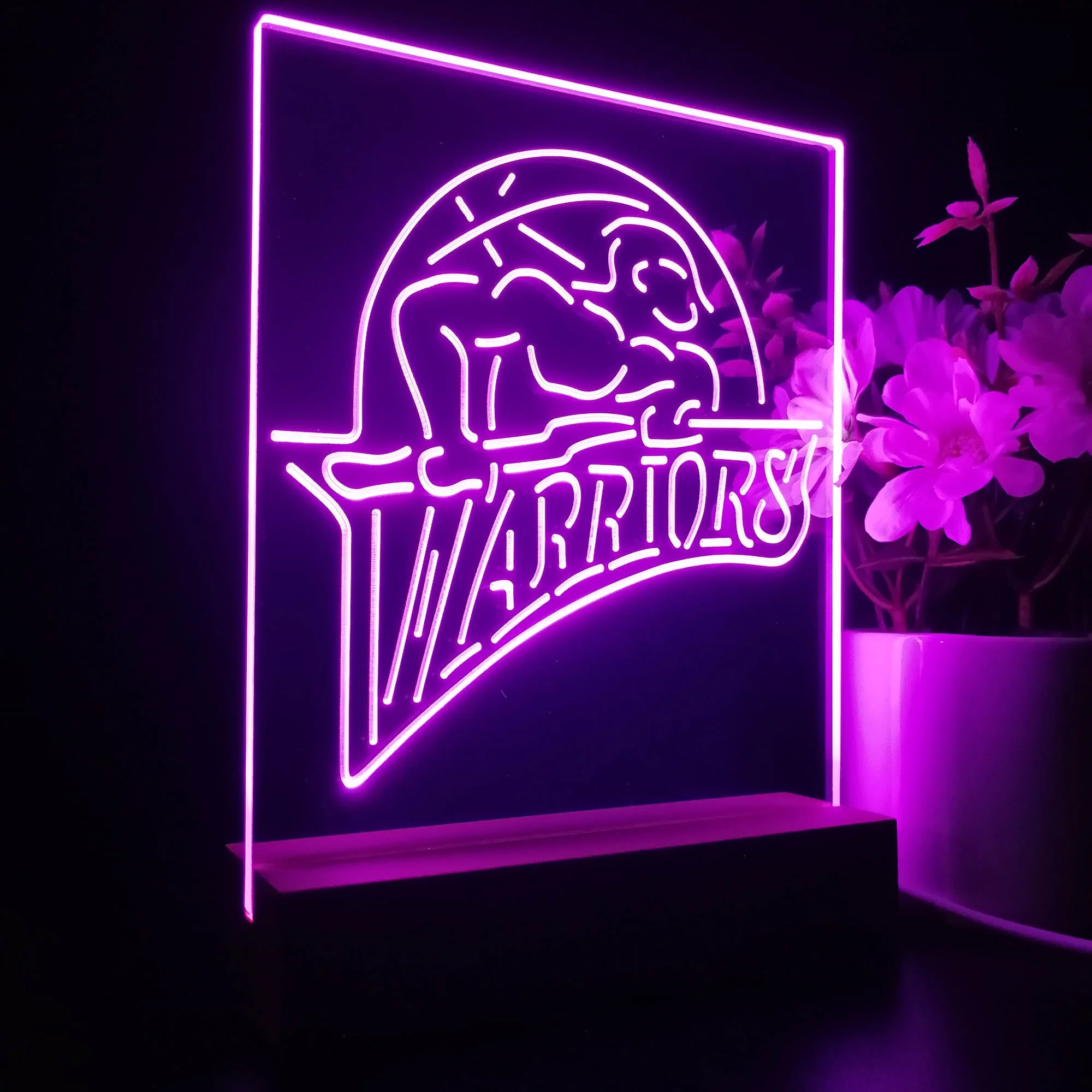 Golden State Warriors 2022 Neon Sign Table Top Lamp - Image 7