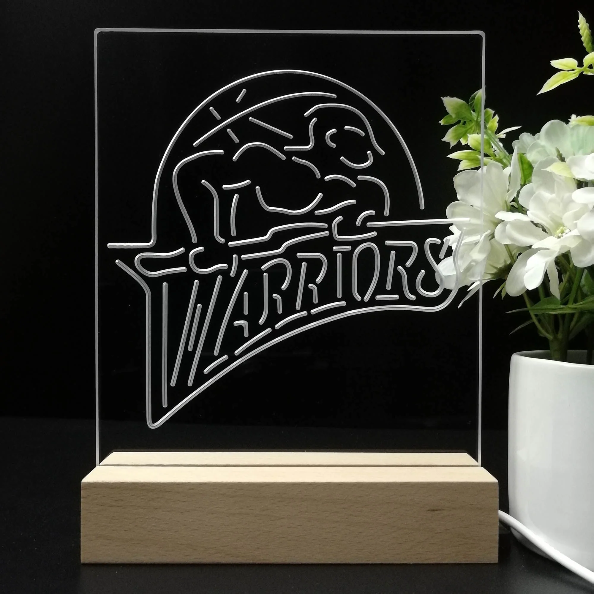 Golden State Warriors 2022 Neon Sign Table Top Lamp - Image 8