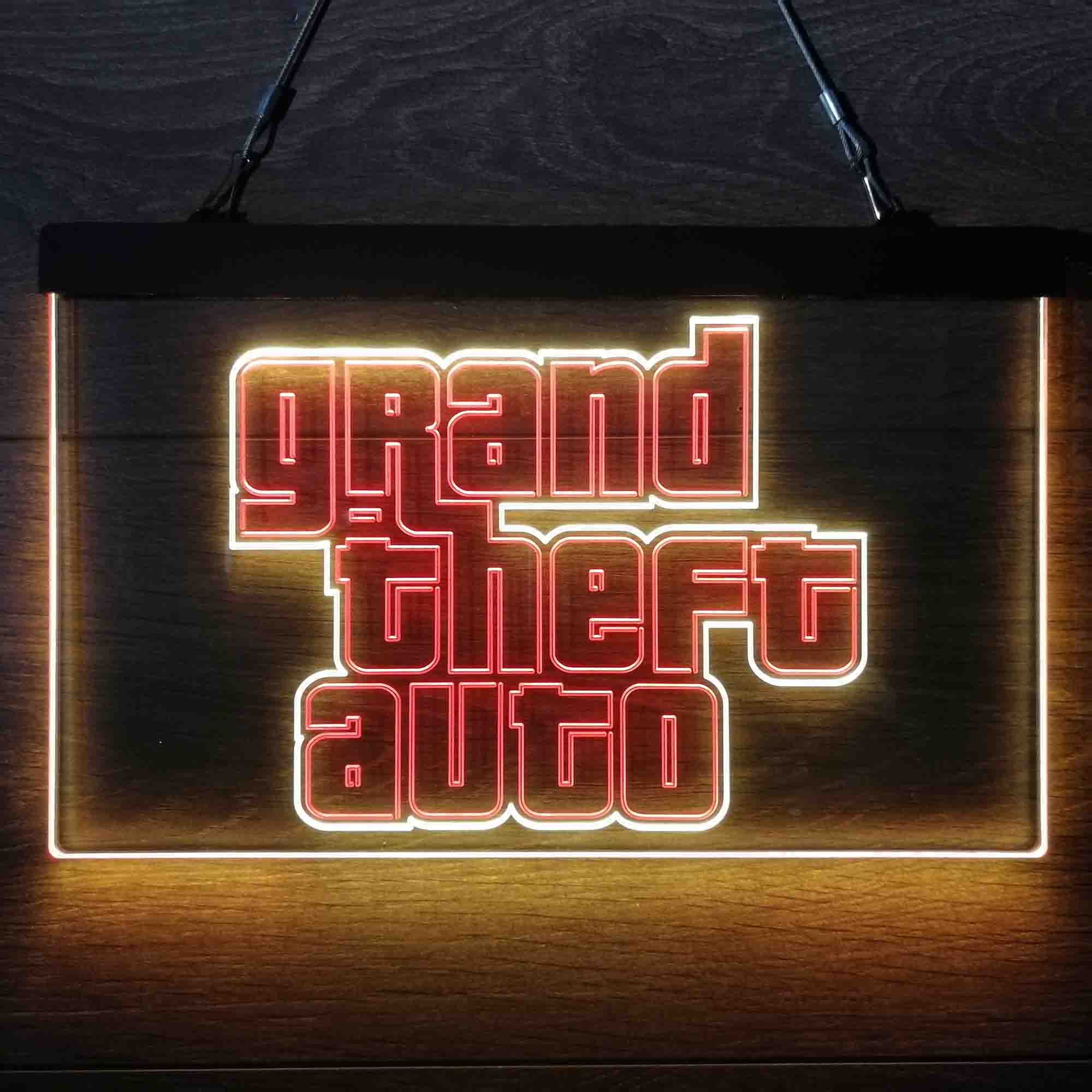 Grand Theft Auto Game Room Neon-Like LED Sign - Image 11