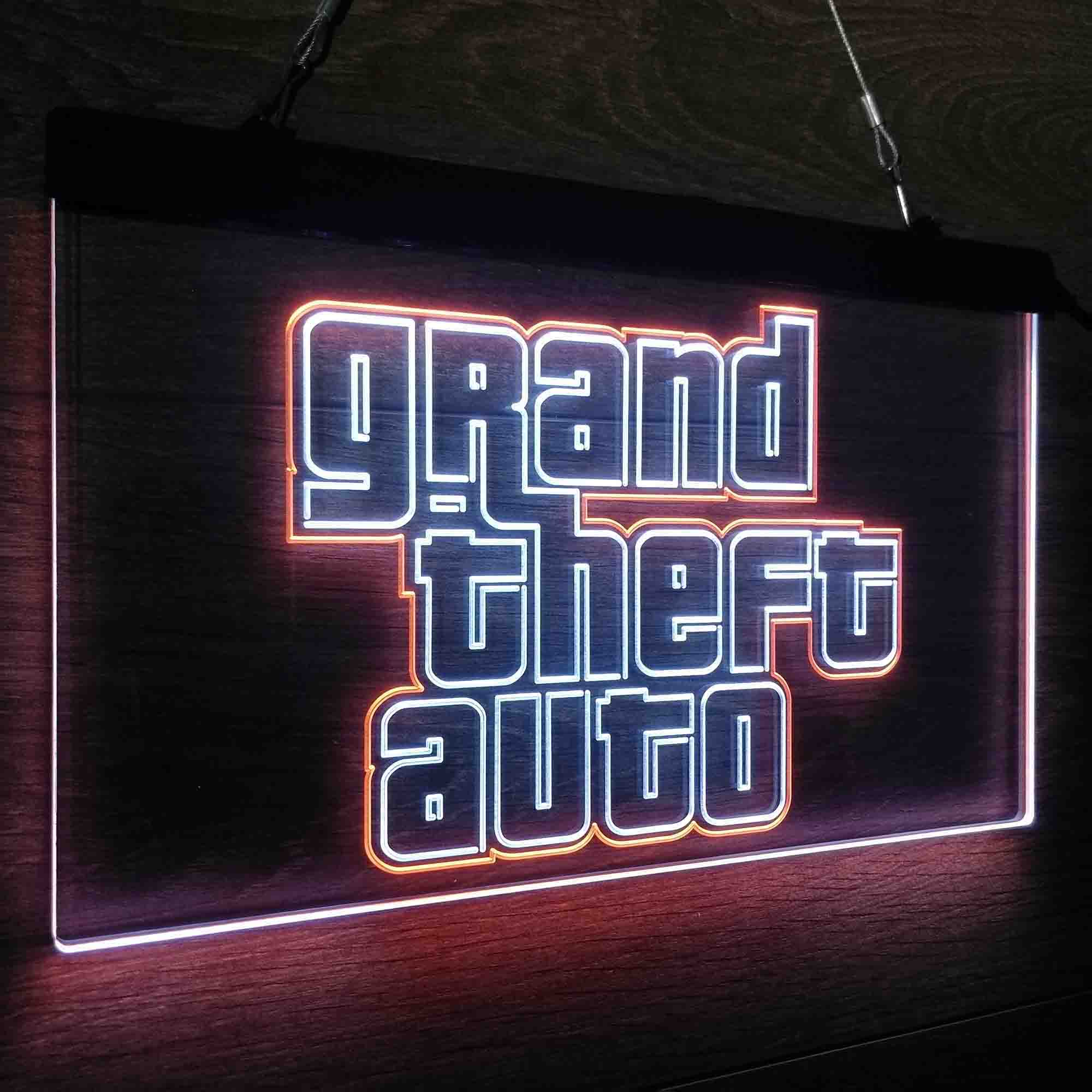 Grand Theft Auto Game Room Neon-Like LED Sign - Image 19
