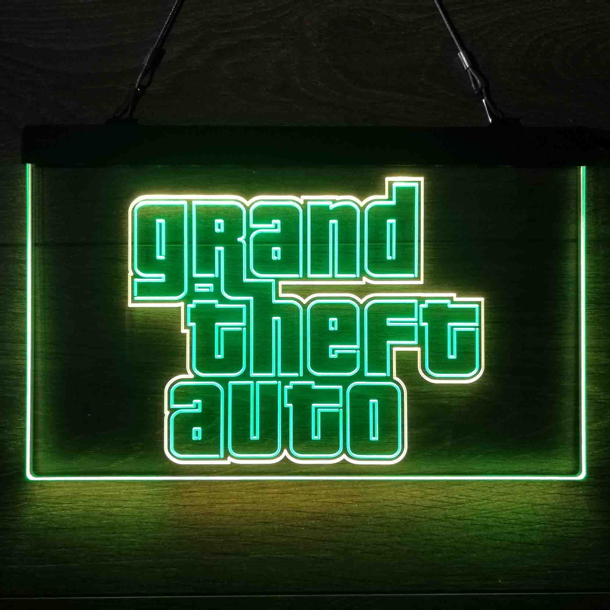Grand Theft Auto Game Room Neon-Like LED Sign - Image 2