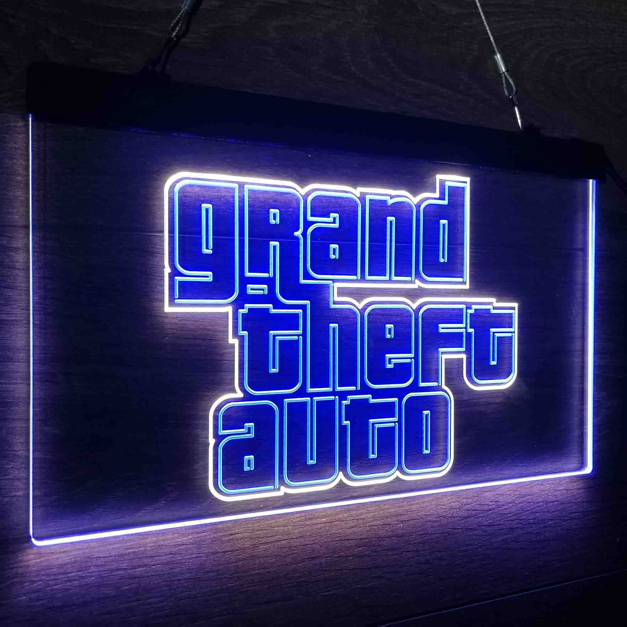 Grand Theft Auto Game Room Neon-Like LED Sign - Image 22