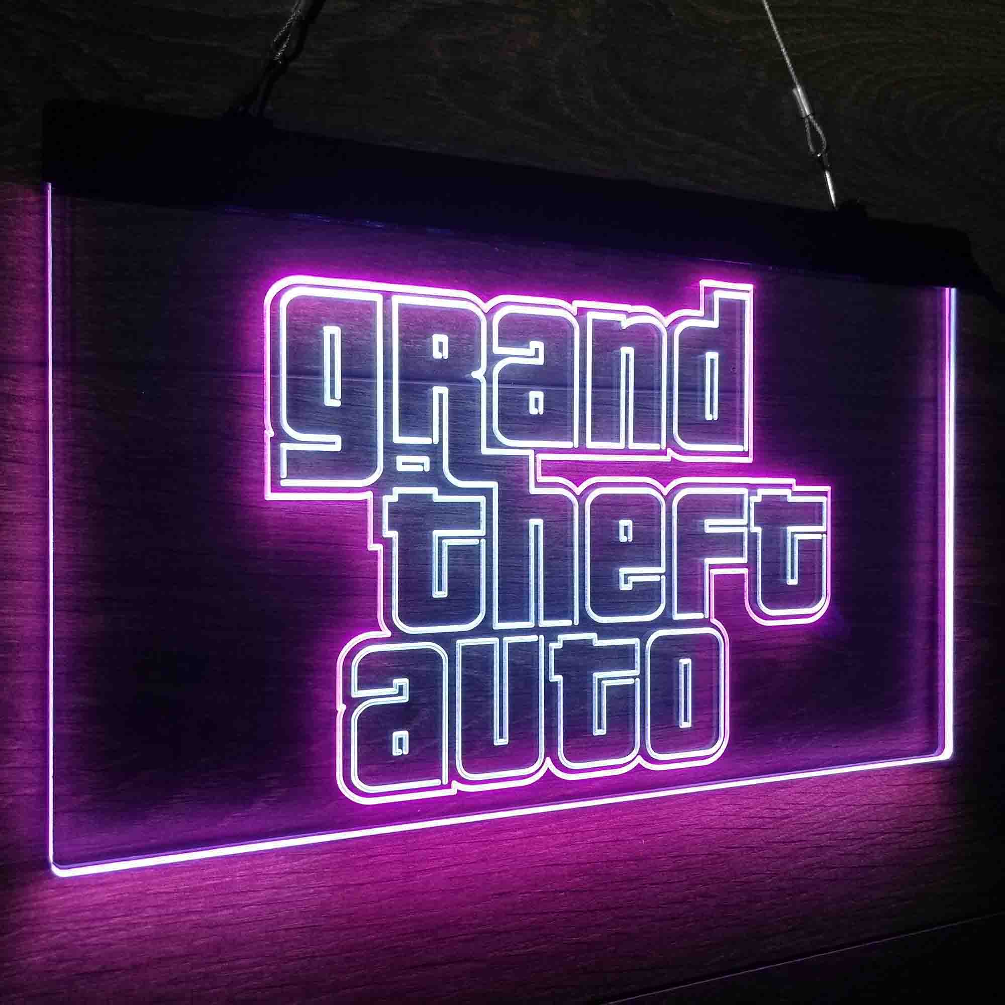 Grand Theft Auto Game Room Neon-Like LED Sign - Image 26