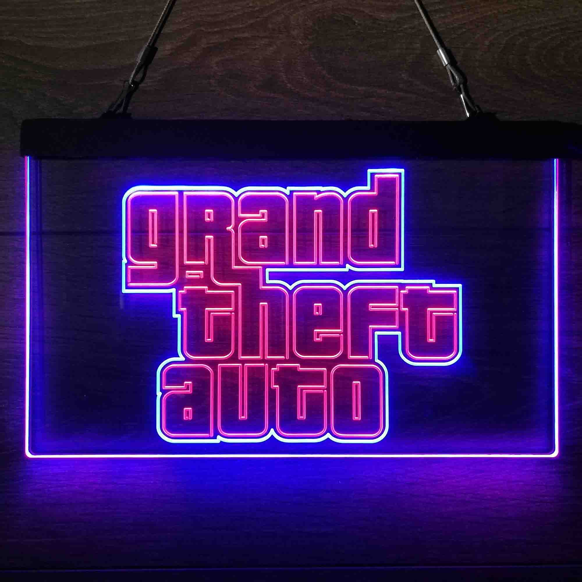 Grand Theft Auto Game Room Neon-Like LED Sign - Image 3