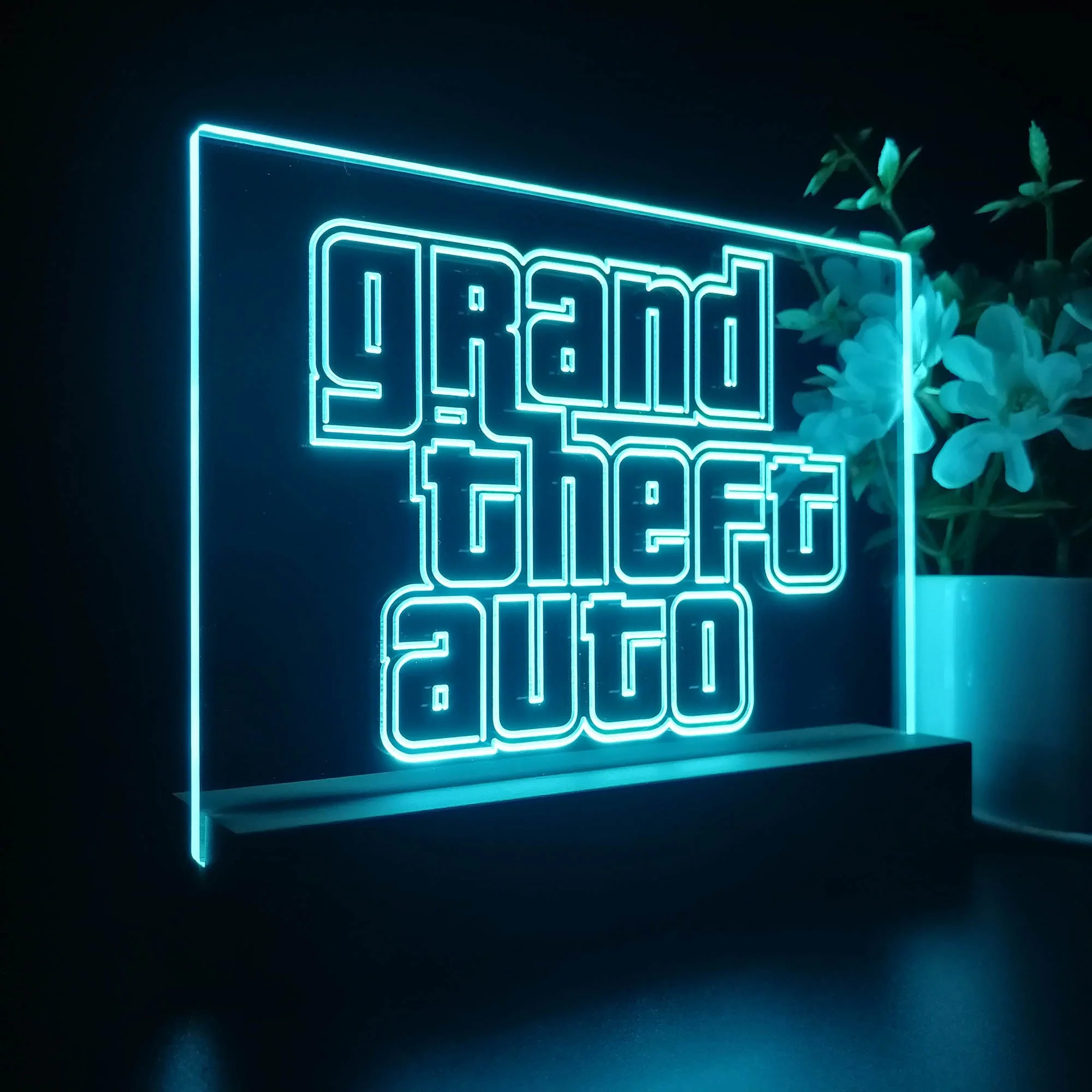 Grand Theft Auto GTA5 Neon Sign Game Room Table Top Lamp - Image 6
