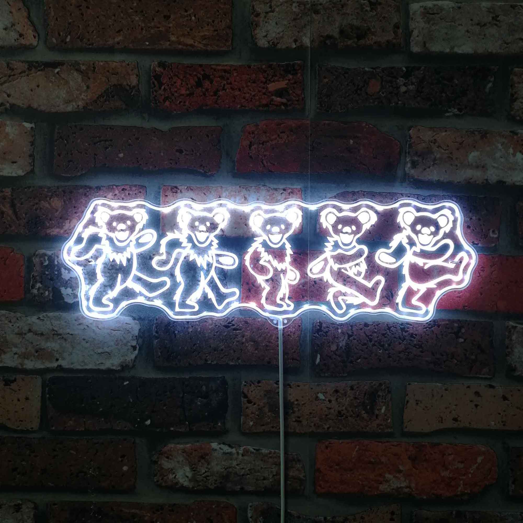 Grateful Dead Dancing Bears Neon Neon LED Sign with Dynamic RGB Colors - Image 5