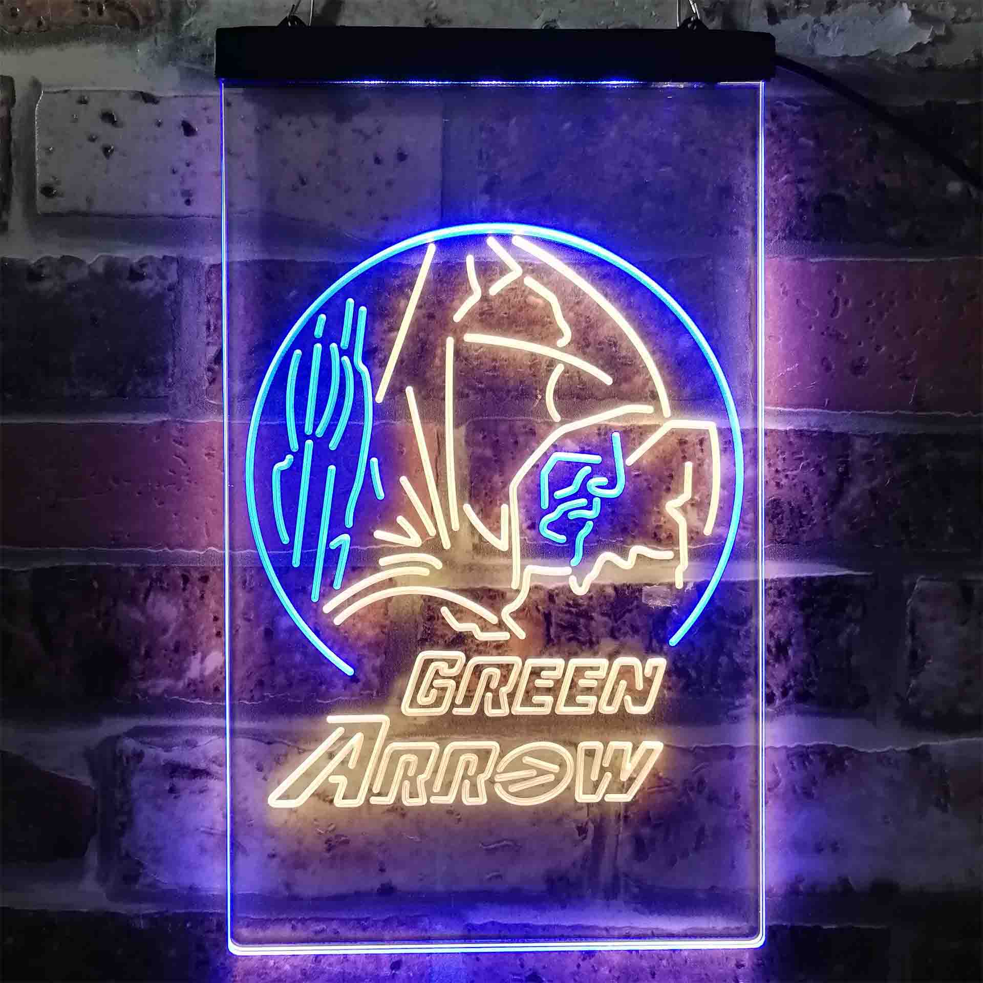 Green Arrow DC Super Hero Neon-Like LED Signo - Image 11