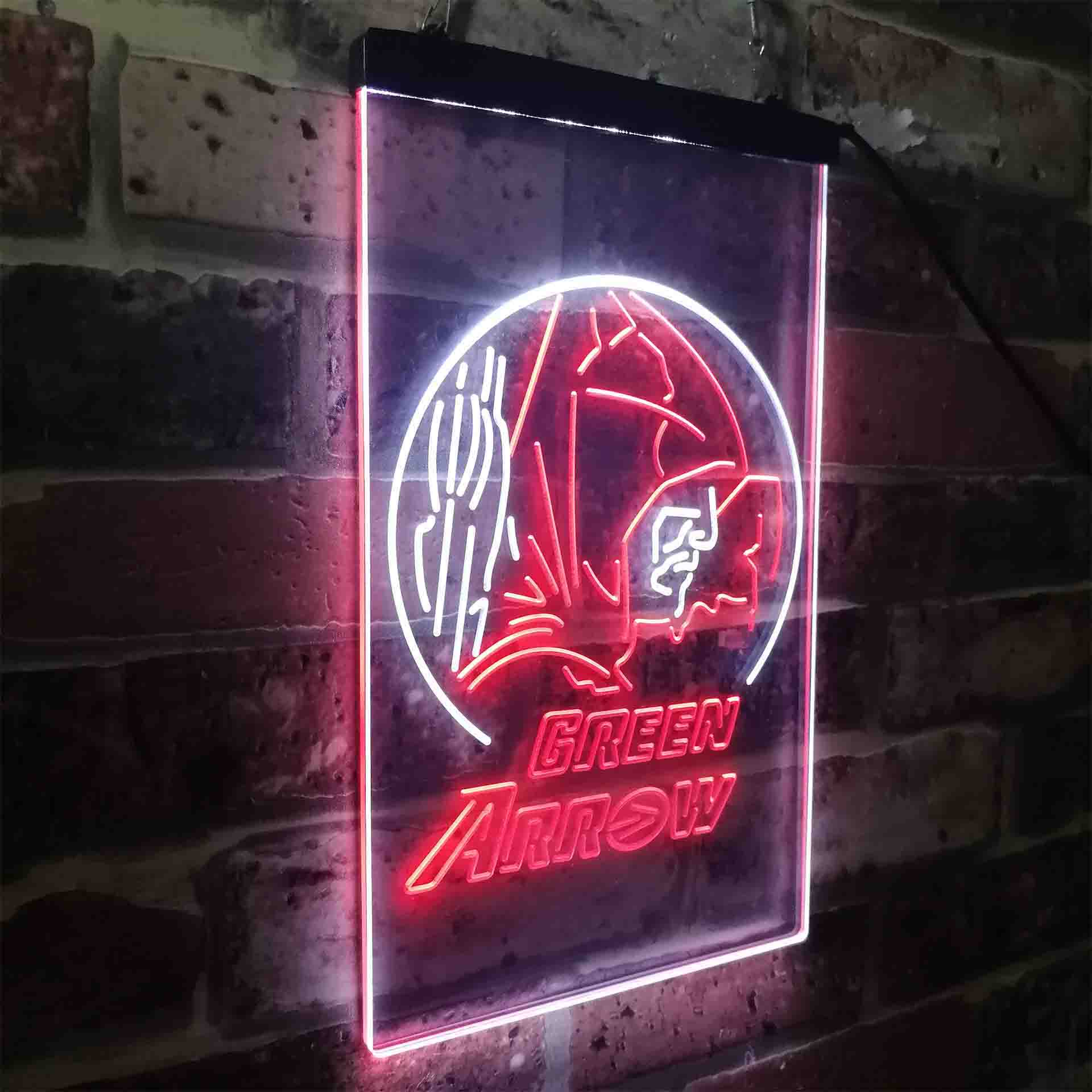 Green Arrow DC Super Hero Neon-Like LED Signo - Image 14