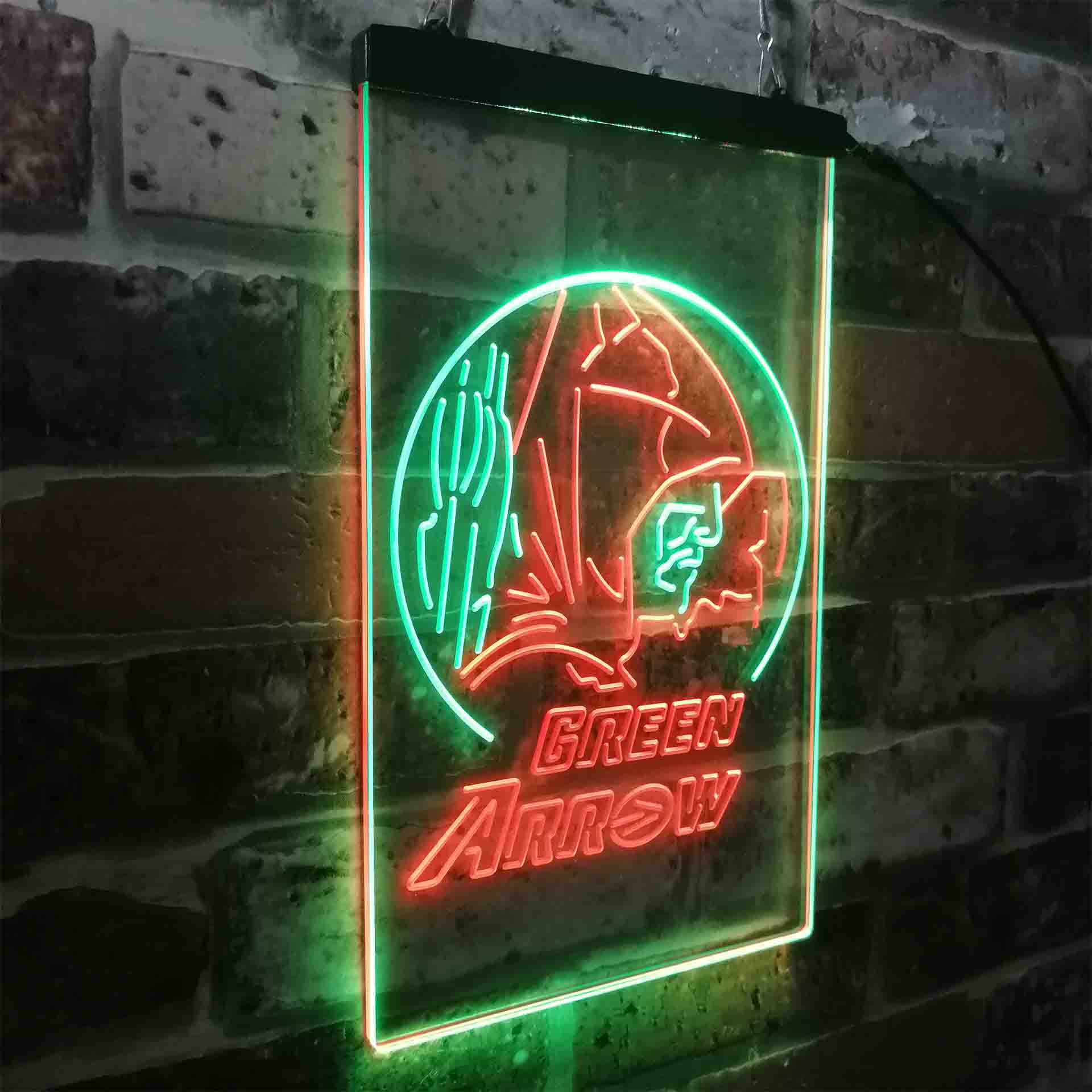 Green Arrow DC Super Hero Neon-Like LED Signo - Image 18