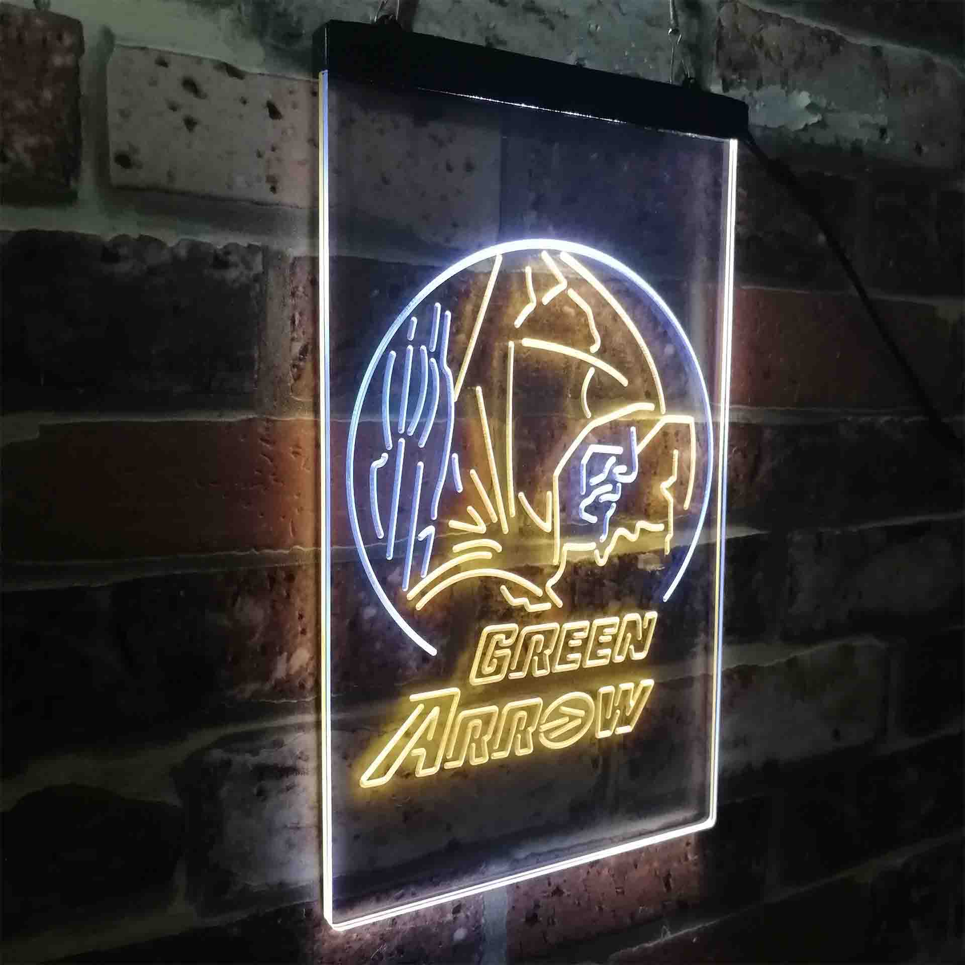 Green Arrow DC Super Hero Neon-Like LED Signo - Image 26