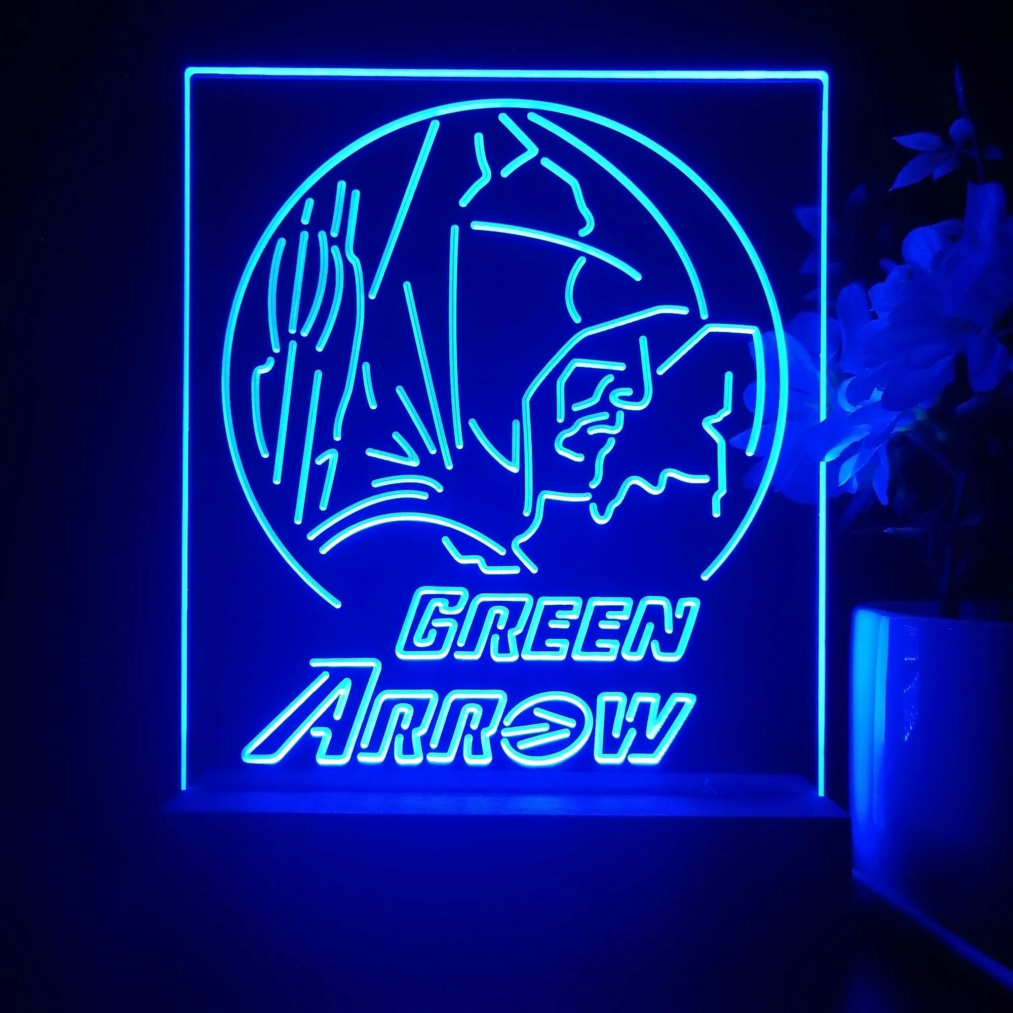 Green Arrow Oliver Queen 3D Illusion Night Light Desk Lamp - Image 4