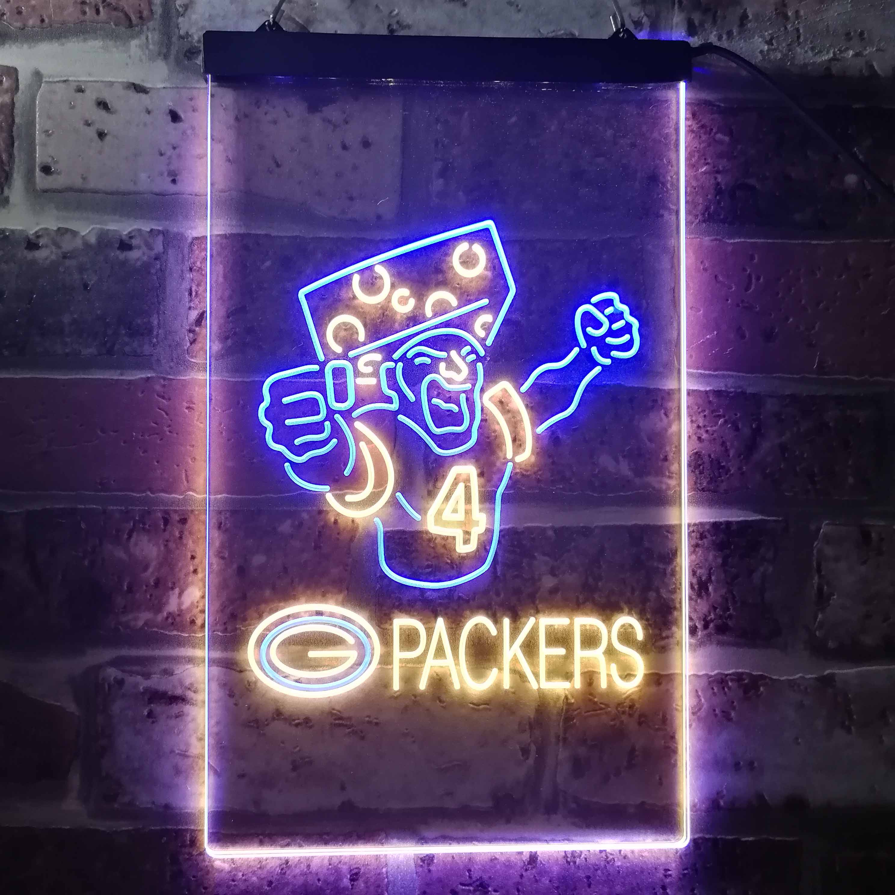 Green Bay Packer #4 Brett Favre LED Neon Sign - Image 12