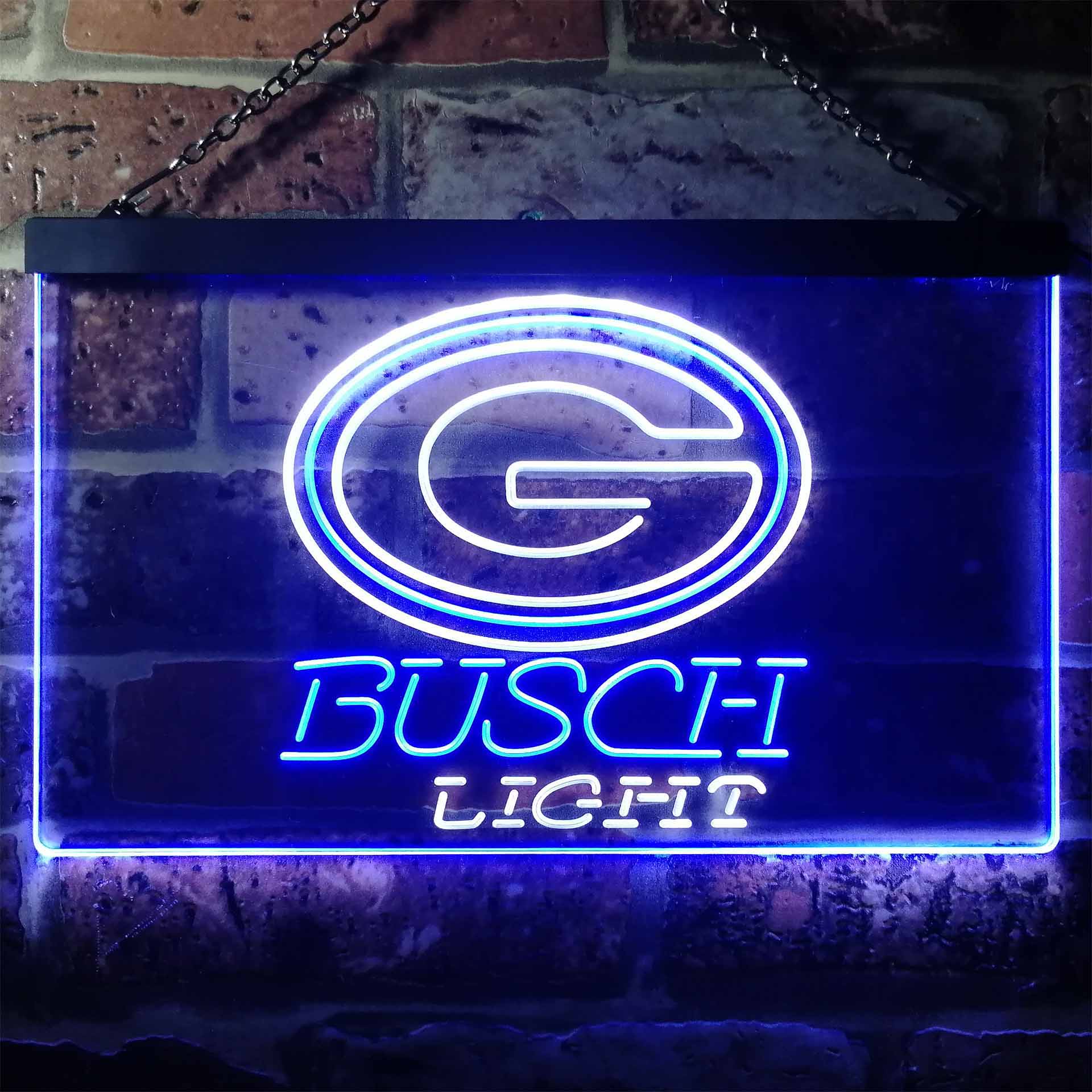 Green Bay Packers Busch Light Neon-Like LED Sign - Image 4