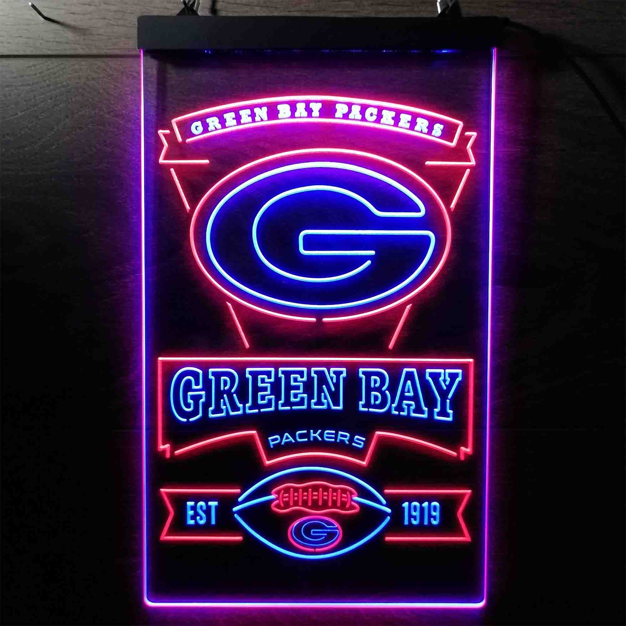 Green Bay Packers Memorabilia Neon LED Sign - Limited Edition - Image 11
