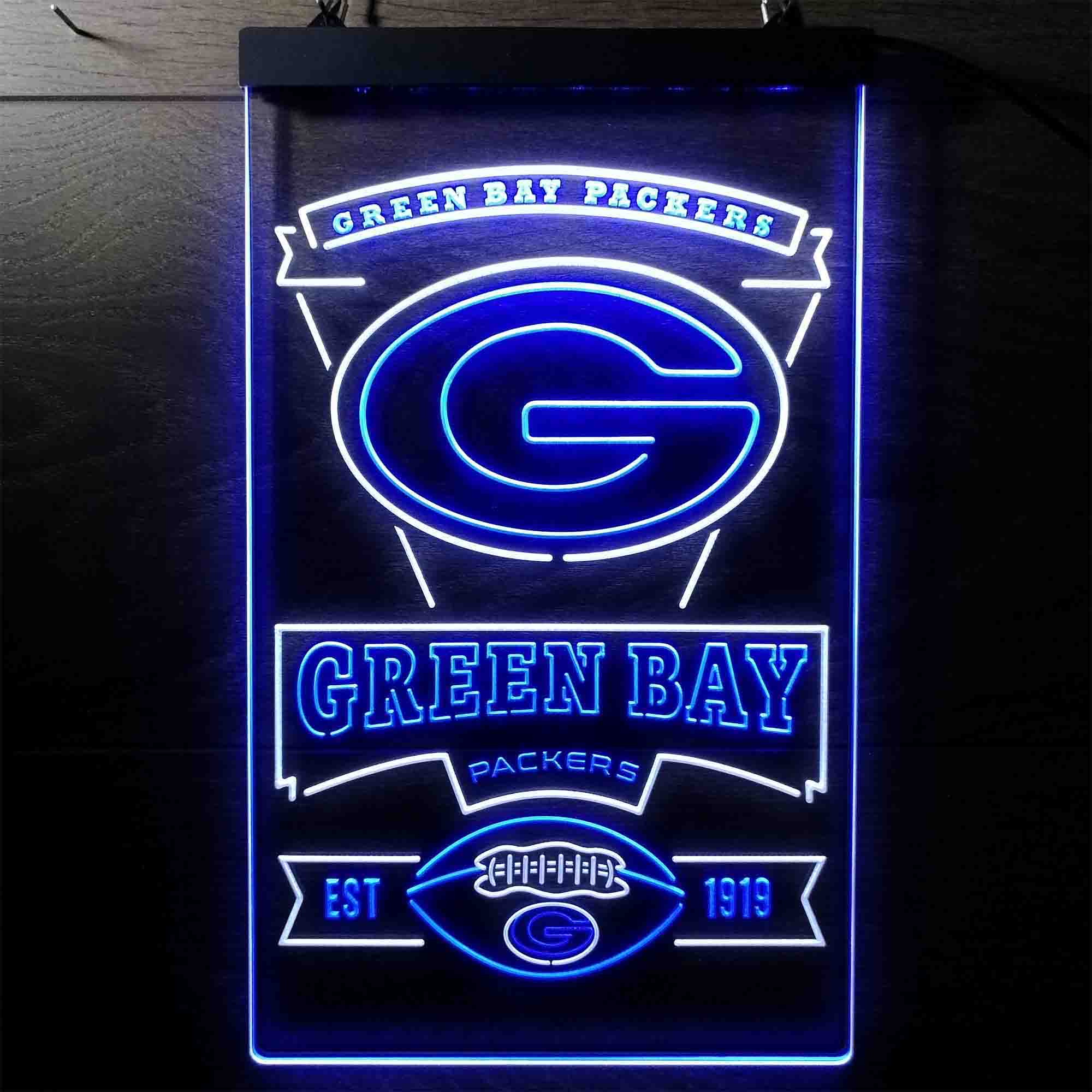 Green Bay Packers Memorabilia Neon LED Sign - Limited Edition - Image 12