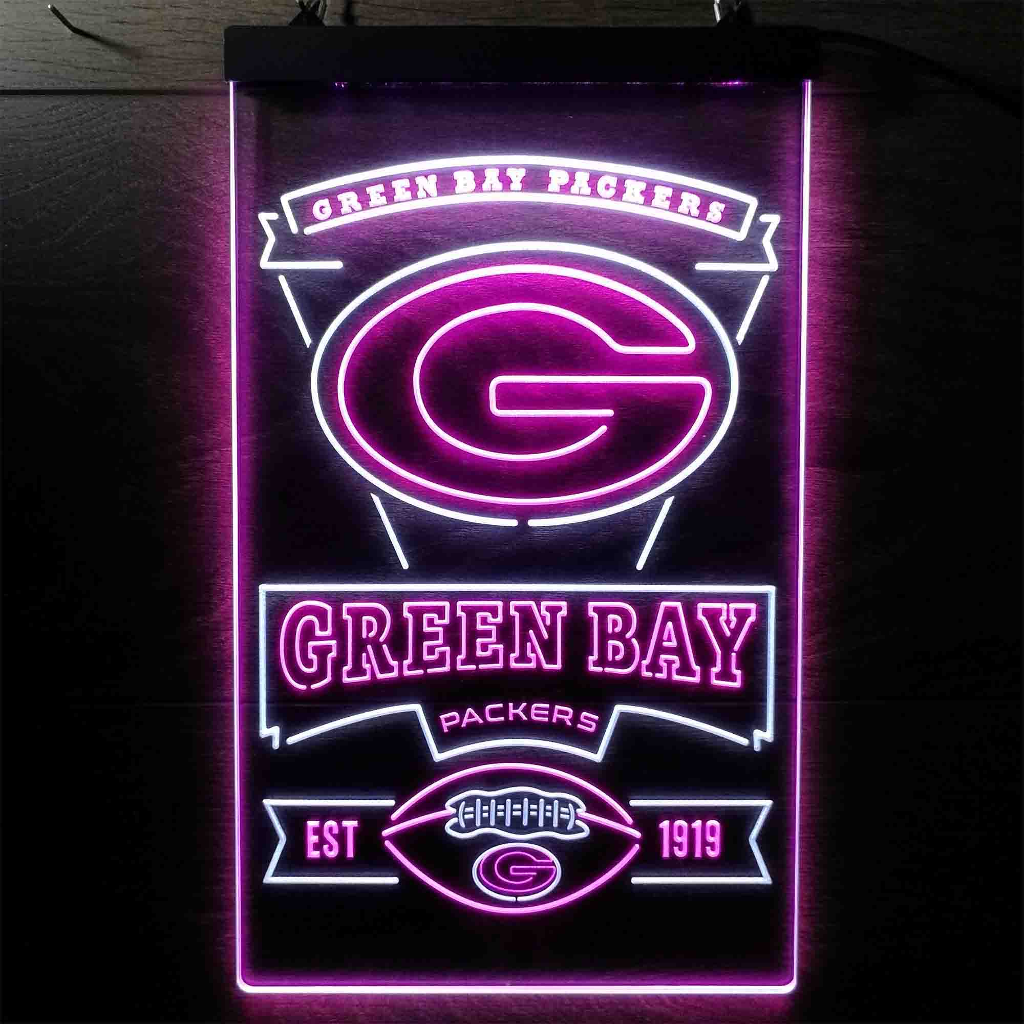 Green Bay Packers Memorabilia Neon LED Sign - Limited Edition - Image 15