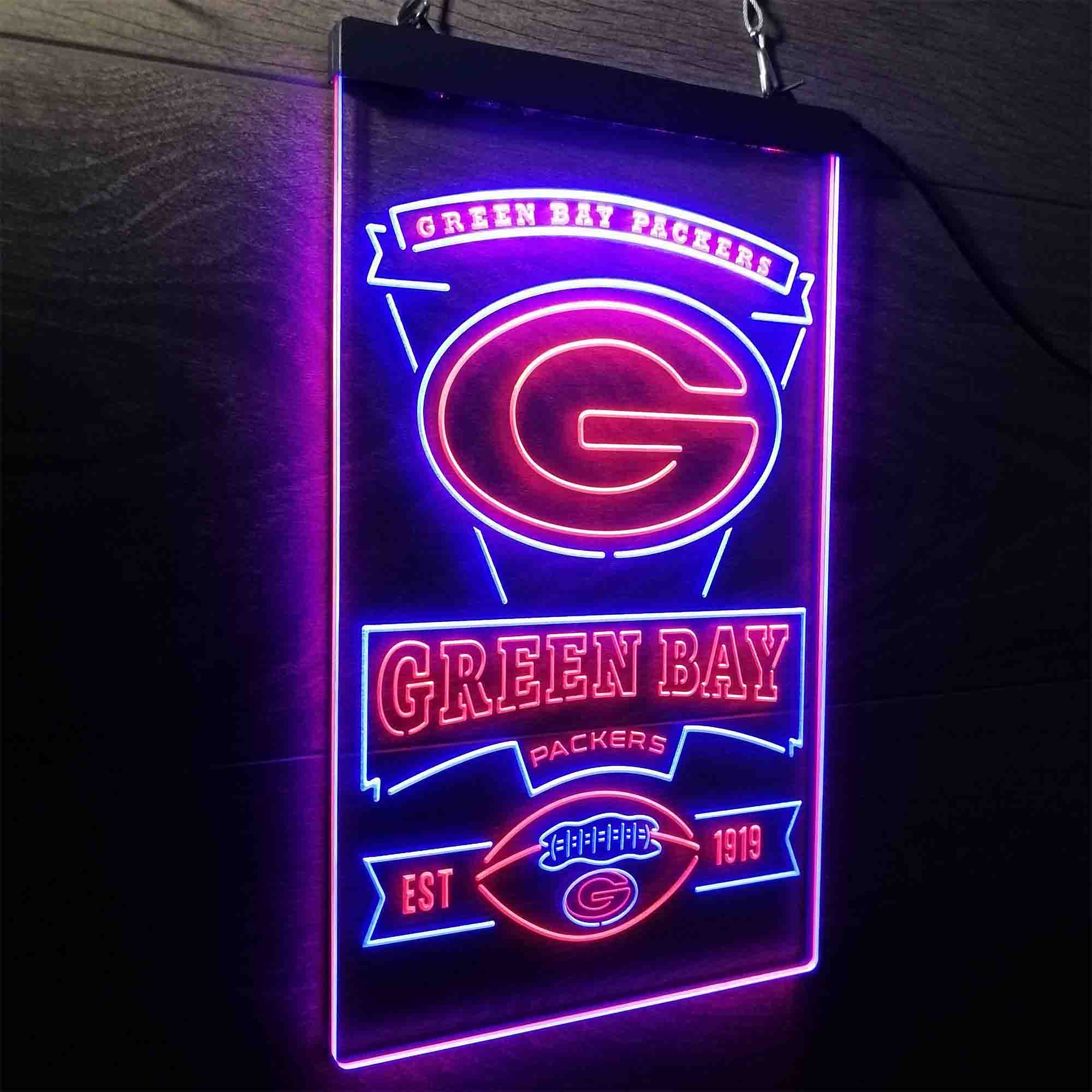 Green Bay Packers Memorabilia Neon LED Sign - Limited Edition - Image 16