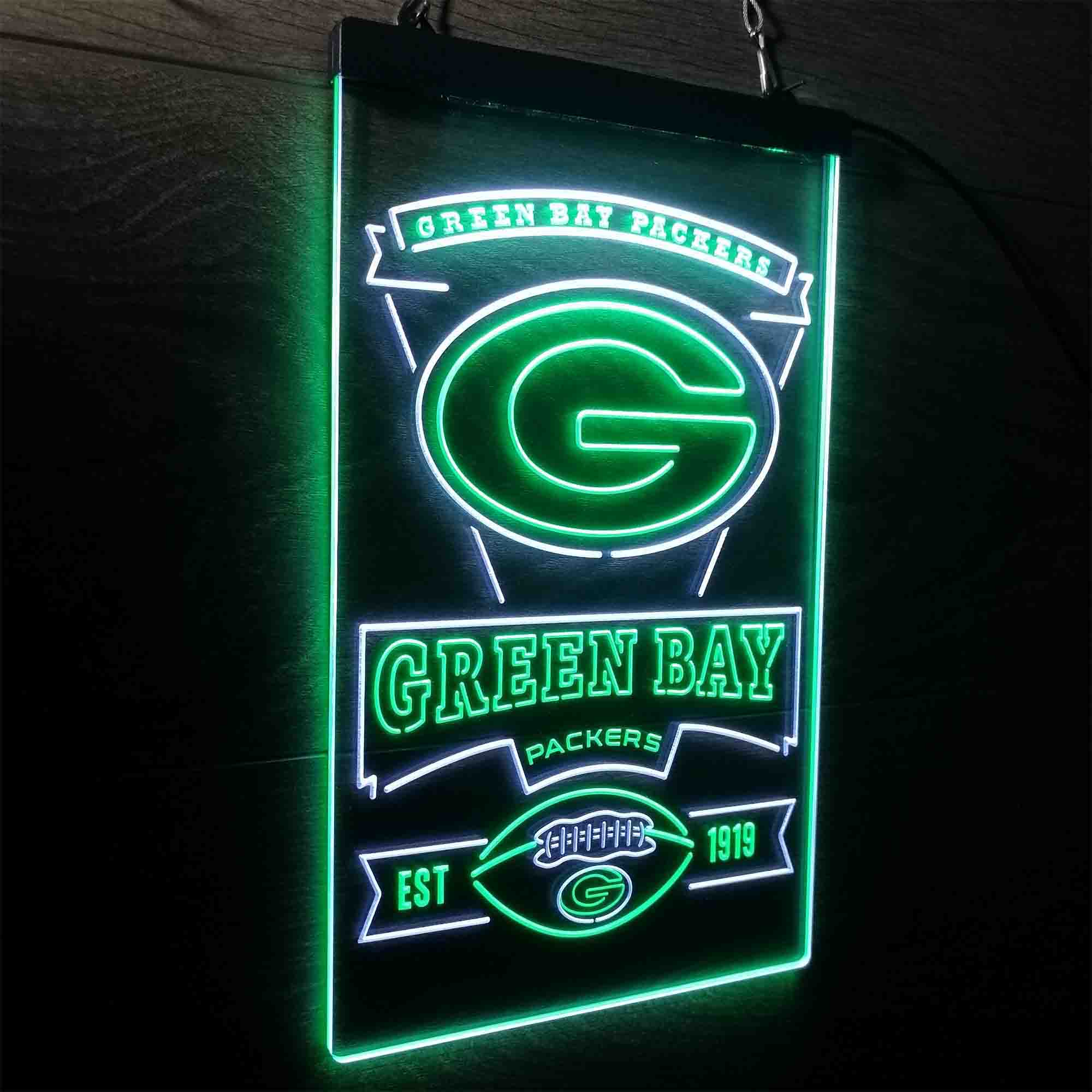 Green Bay Packers Memorabilia Neon LED Sign - Limited Edition - Image 22