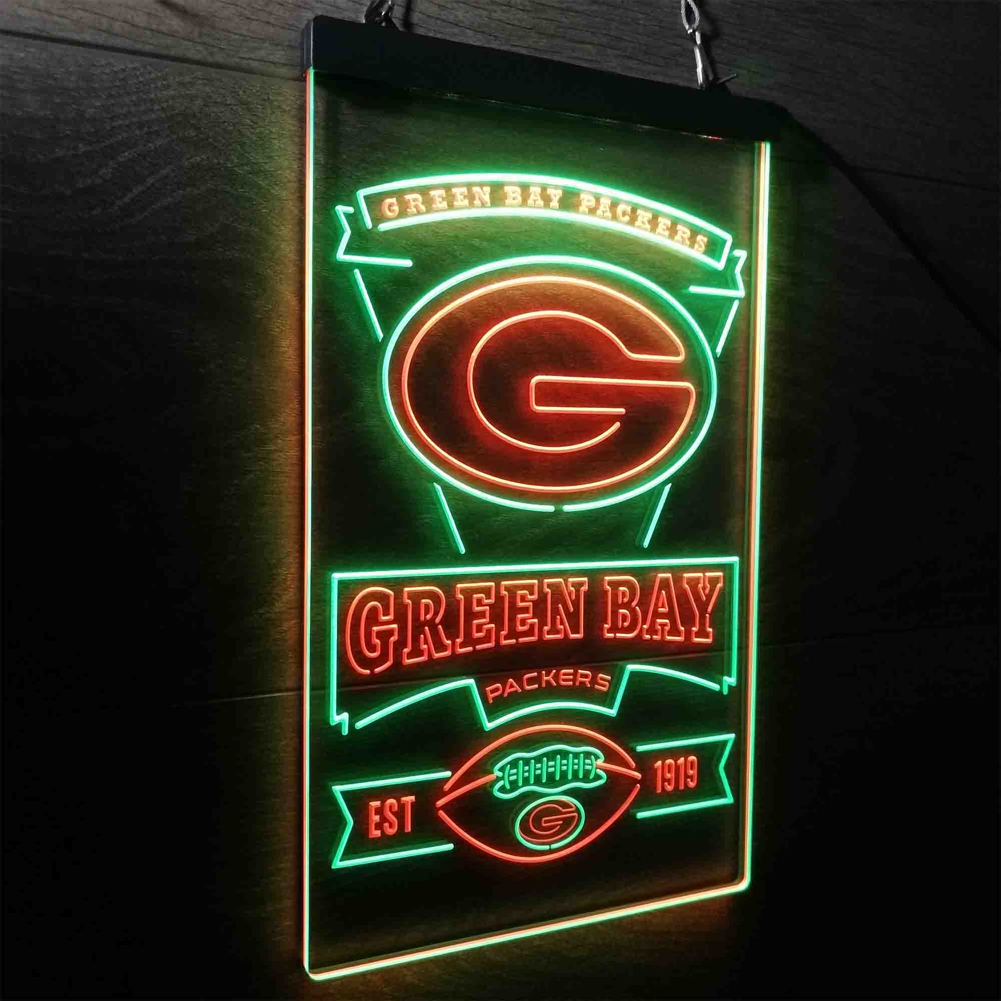 Green Bay Packers Memorabilia Neon LED Sign - Limited Edition - Image 23