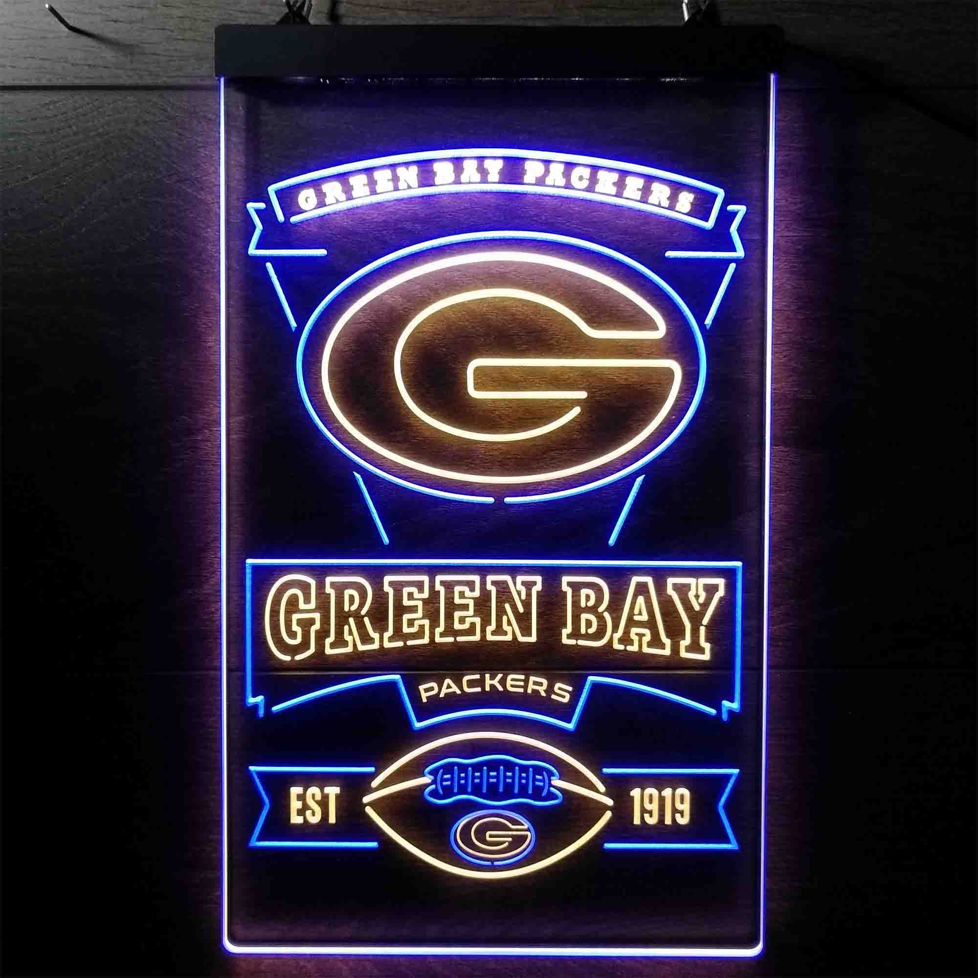 Green Bay Packers Memorabilia Neon LED Sign - Limited Edition - Image 5