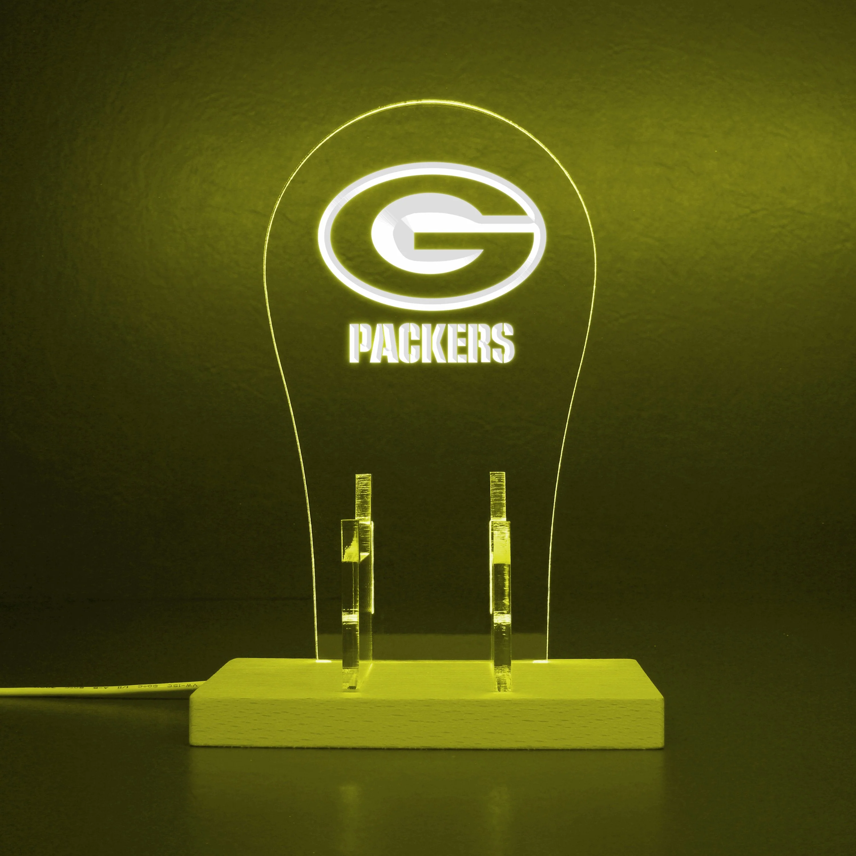 Green Bay Packers LED Gaming Headset Controller Stand - Image 6