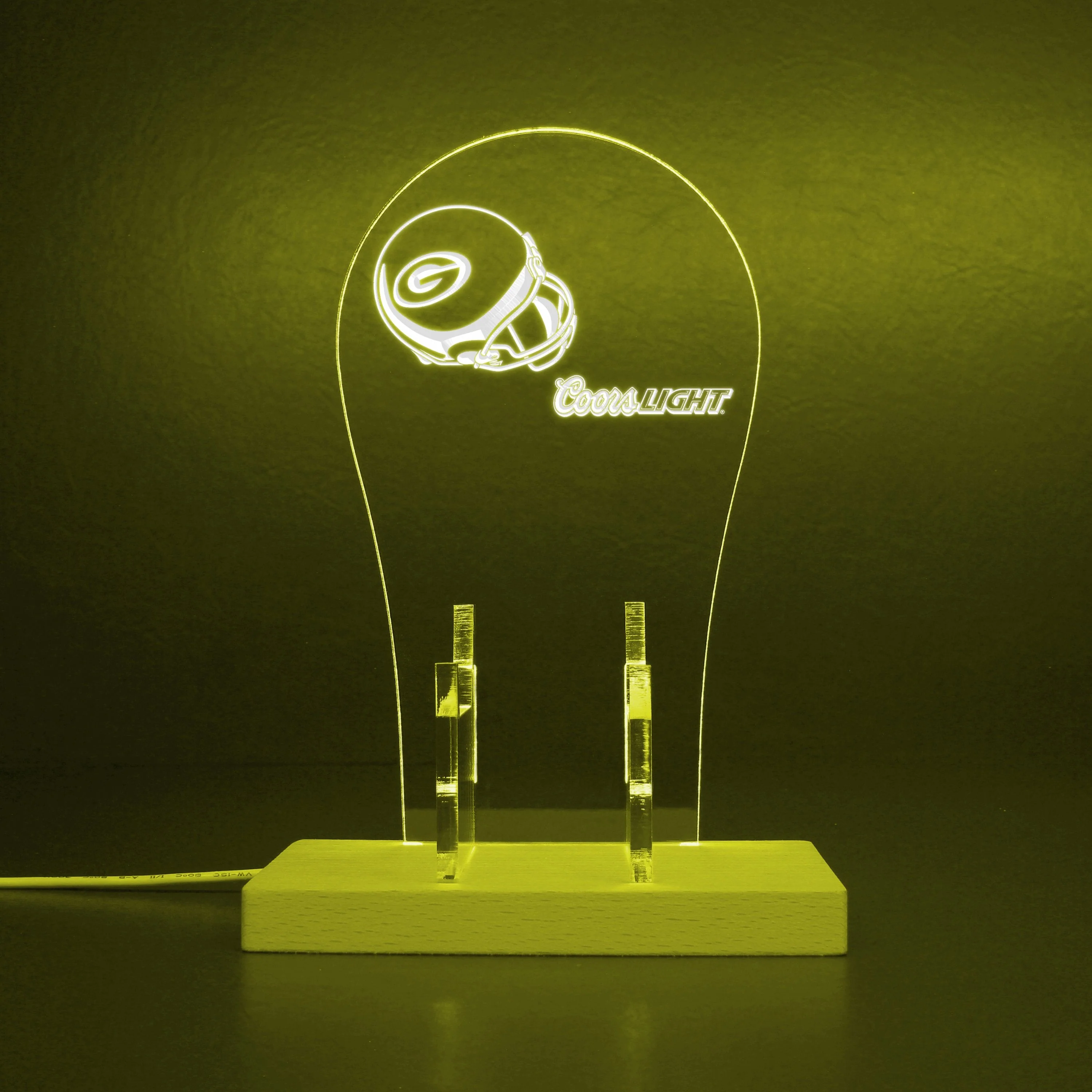 Green Bay Packers Helmet Logo LED Gaming Headset Controller Stand - Image 7