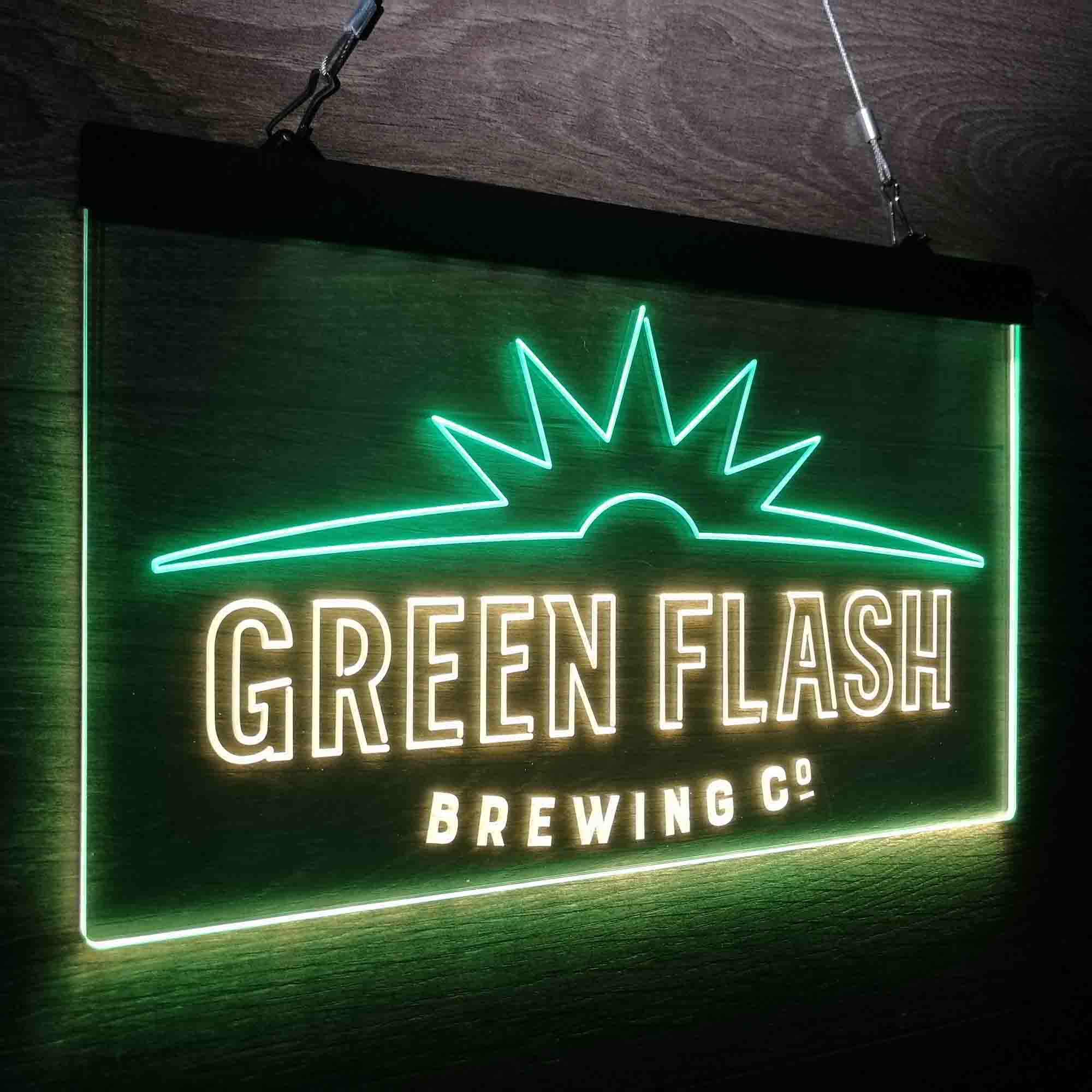 Green Flash Brewing Co. Neon-Like LED Sign - Image 14