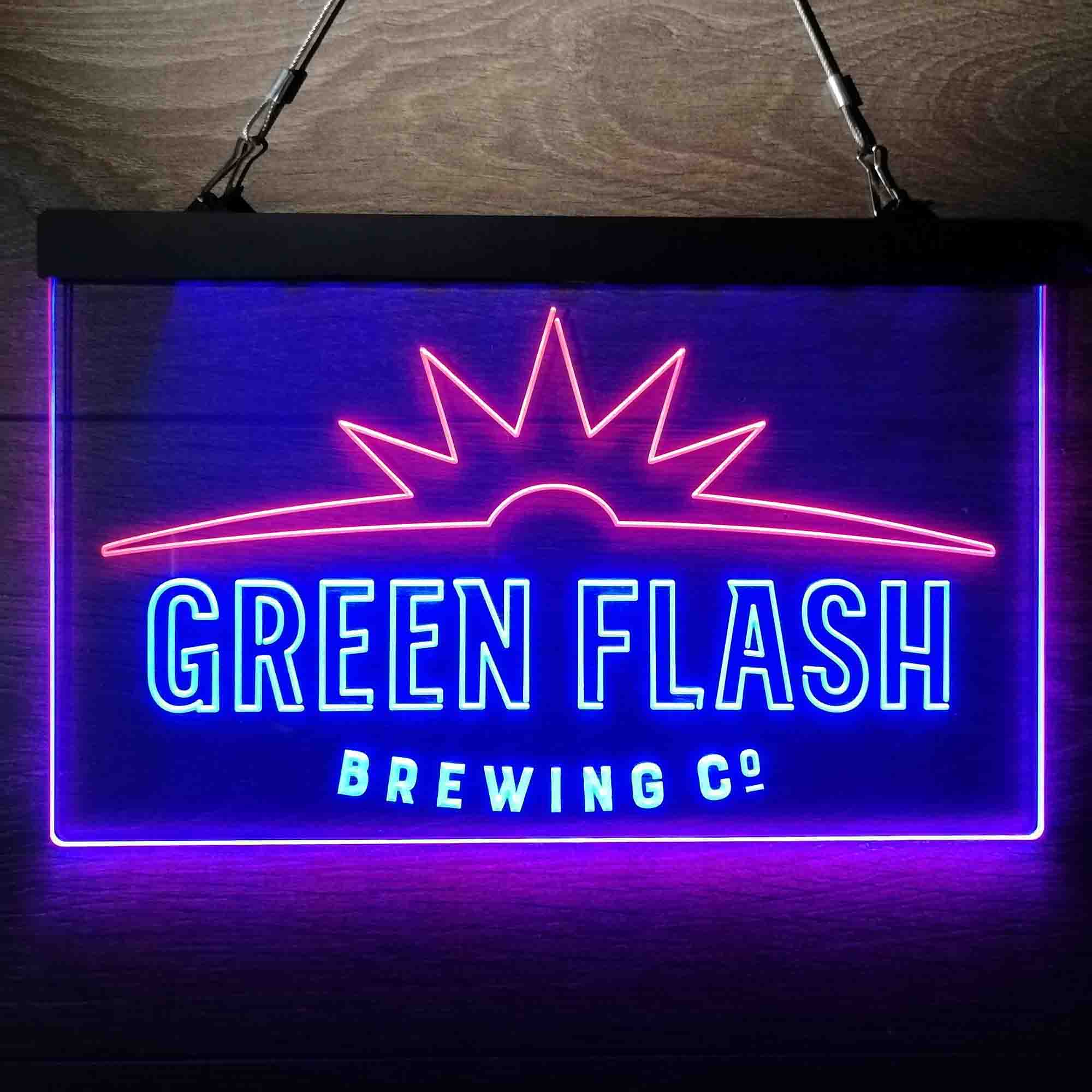 Green Flash Brewing Co. Neon-Like LED Sign - Image 9