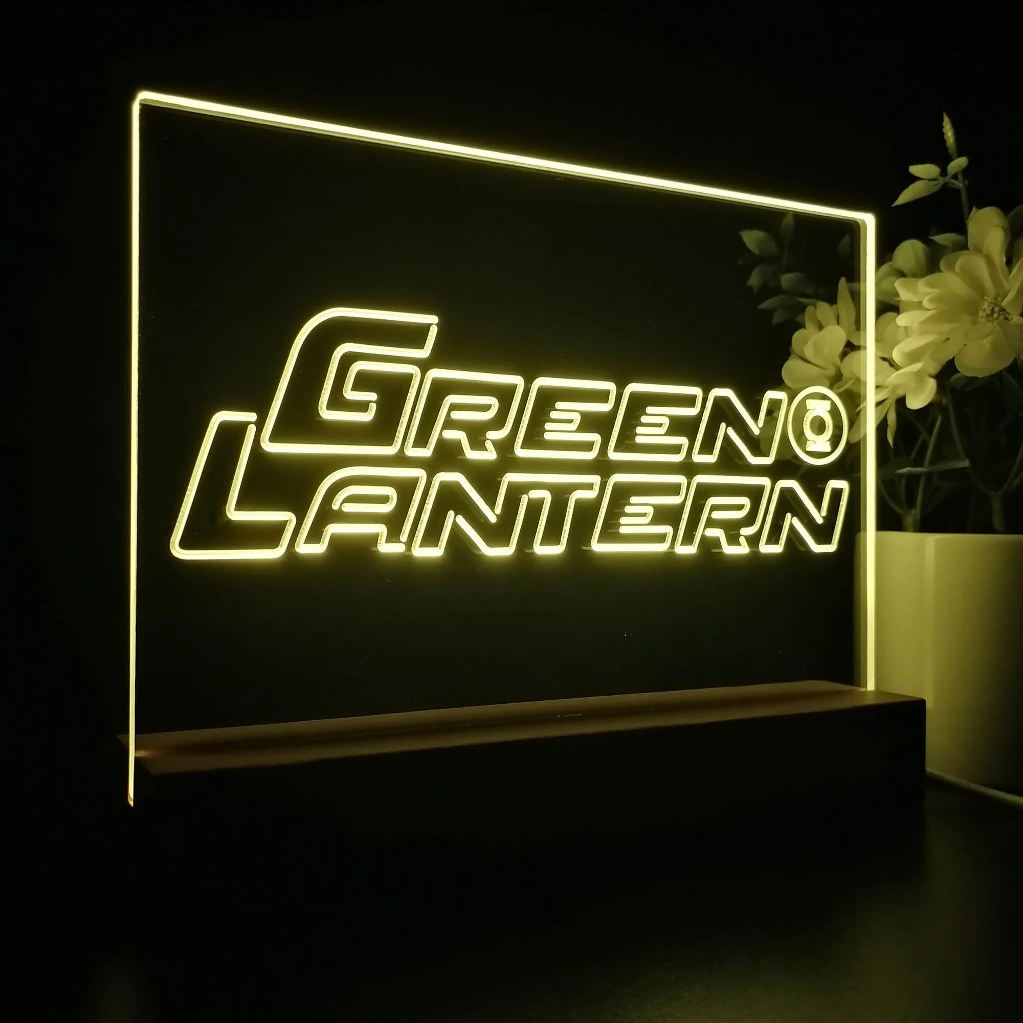 Green Lantern 3D Illusion Night Light Desk Lamp - Image 6