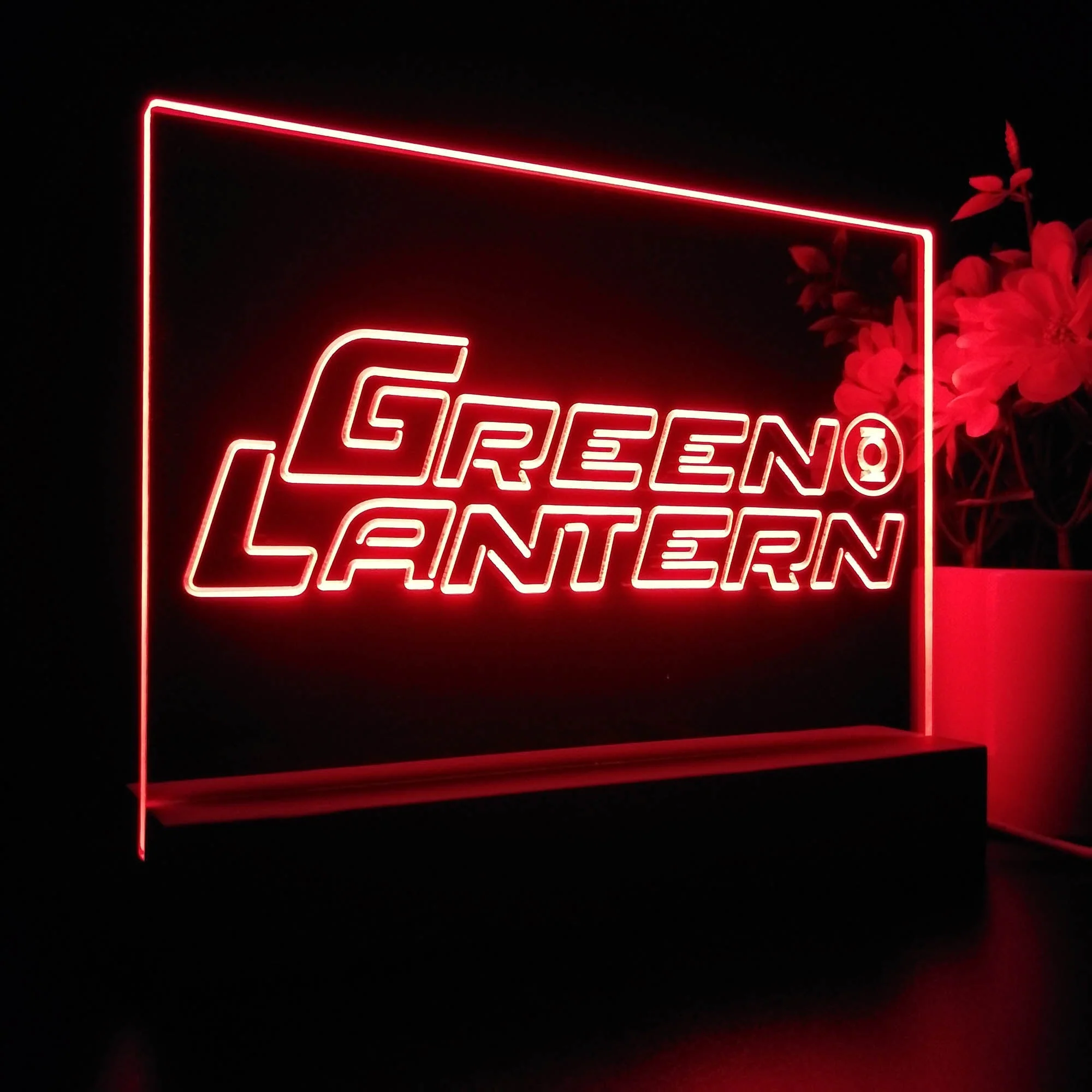 Green Lantern 3D Illusion Night Light Desk Lamp - Image 7