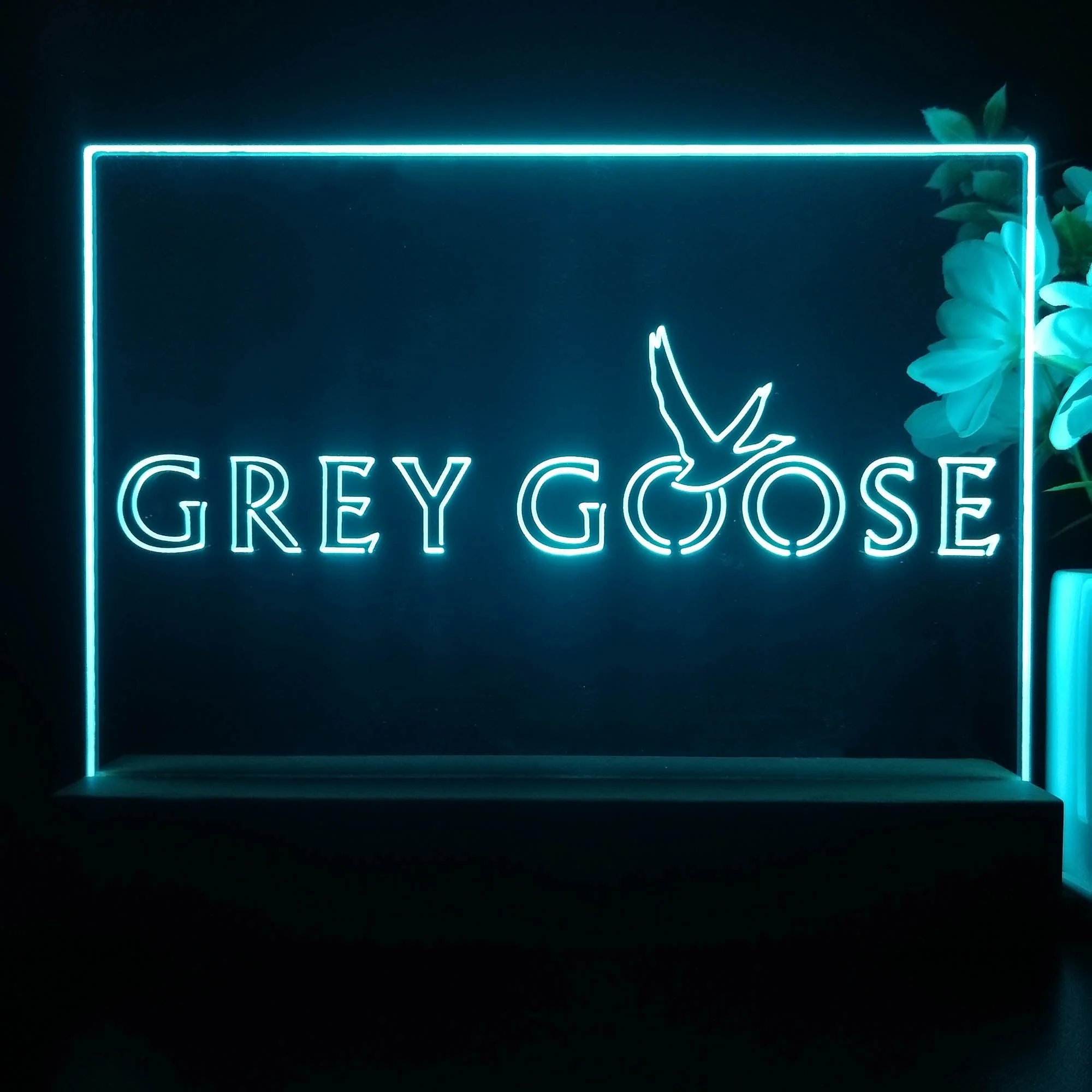 Grey Goose Simple Logo Neon Sign Pub Bar Decor Lamp - Image 2