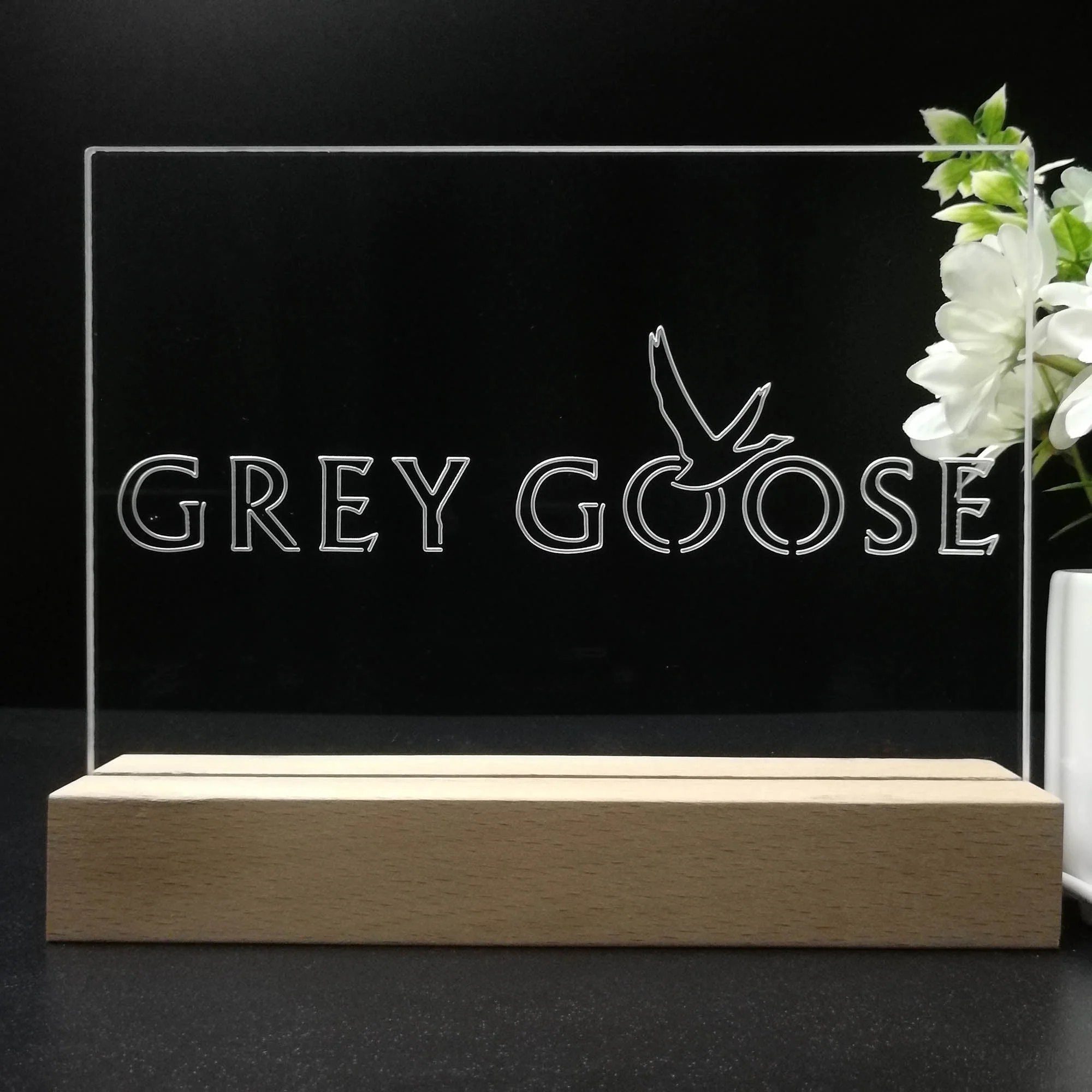Grey Goose Simple Logo Neon Sign Pub Bar Decor Lamp - Image 8