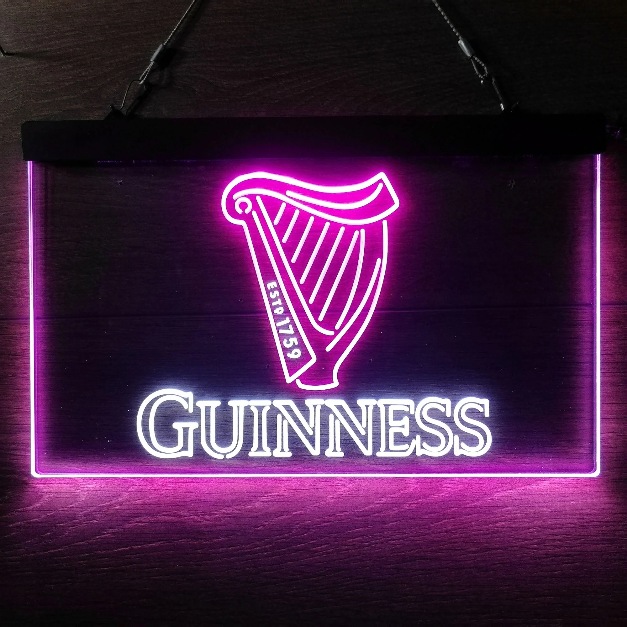 Guinness Beer Logo Home Bar Neon Light LED Sign - Image 11