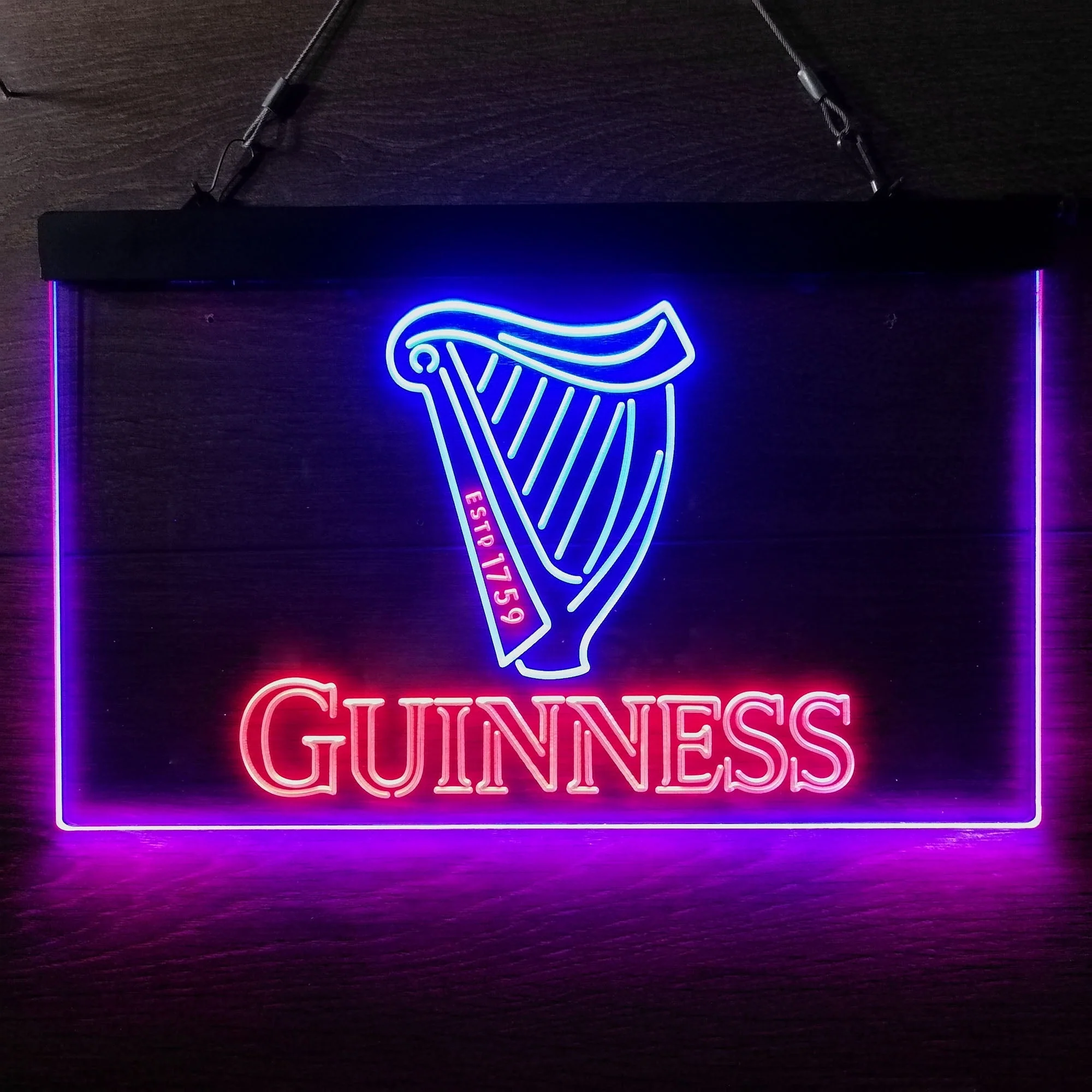 Guinness Beer Logo Home Bar Neon Light LED Sign - Image 4