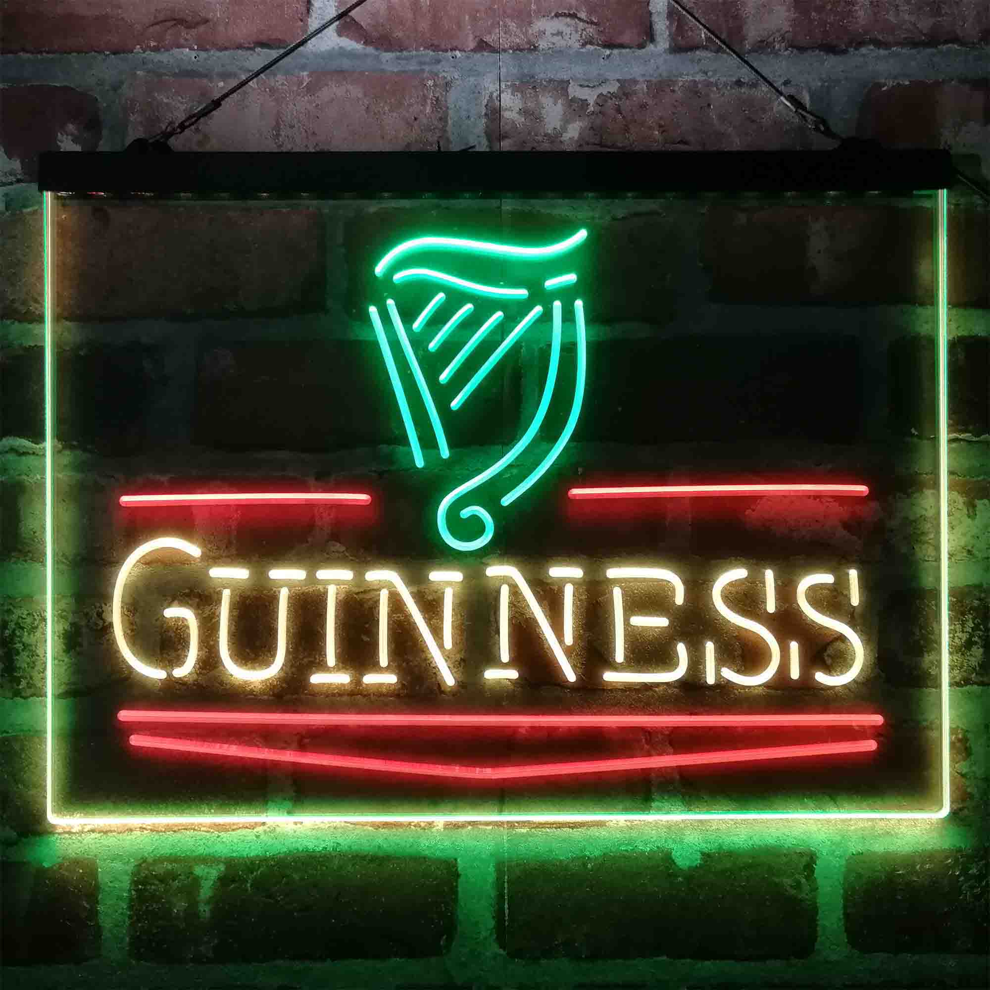 Guinness Classic Neon 3-Color LED Sign - Image 6
